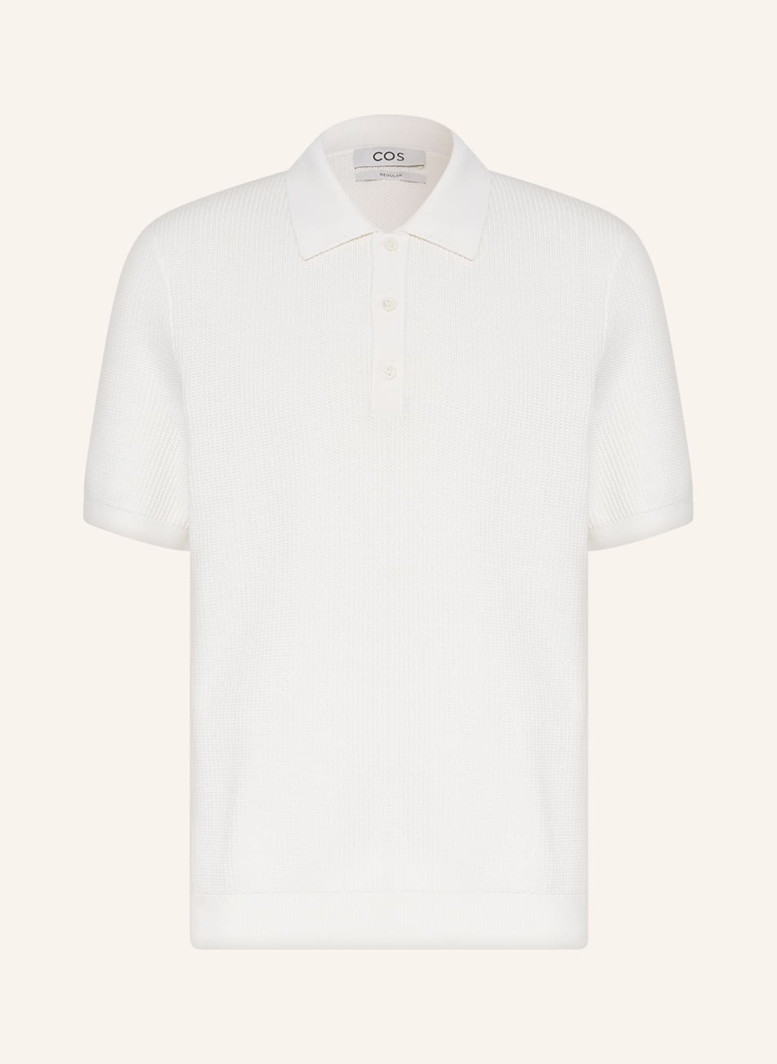 Image of Cos Strick-Poloshirt weiss