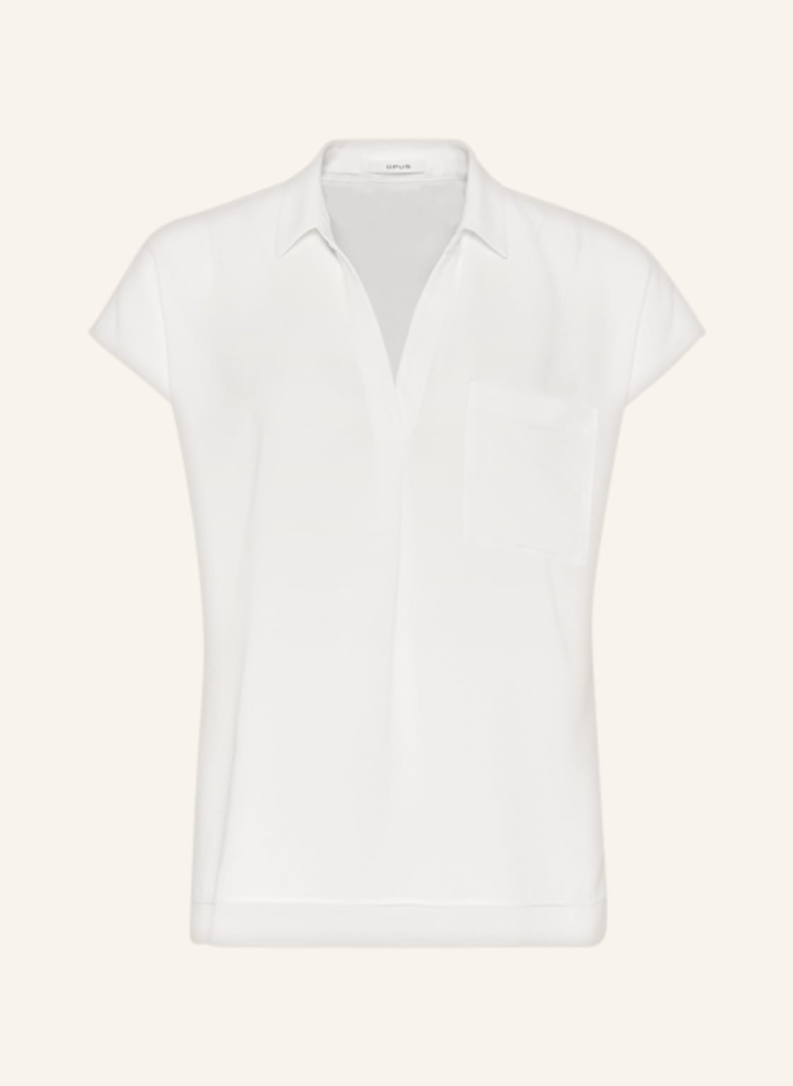Image of Opus Blusenshirt Fuliso Im Materialmix weiss
