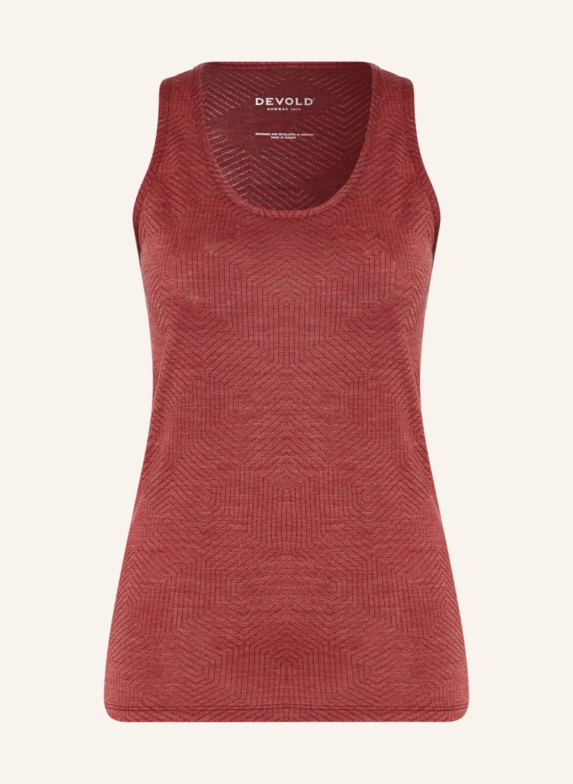 Image of Devold Tanktop Nipa Aus Merinowolle orange