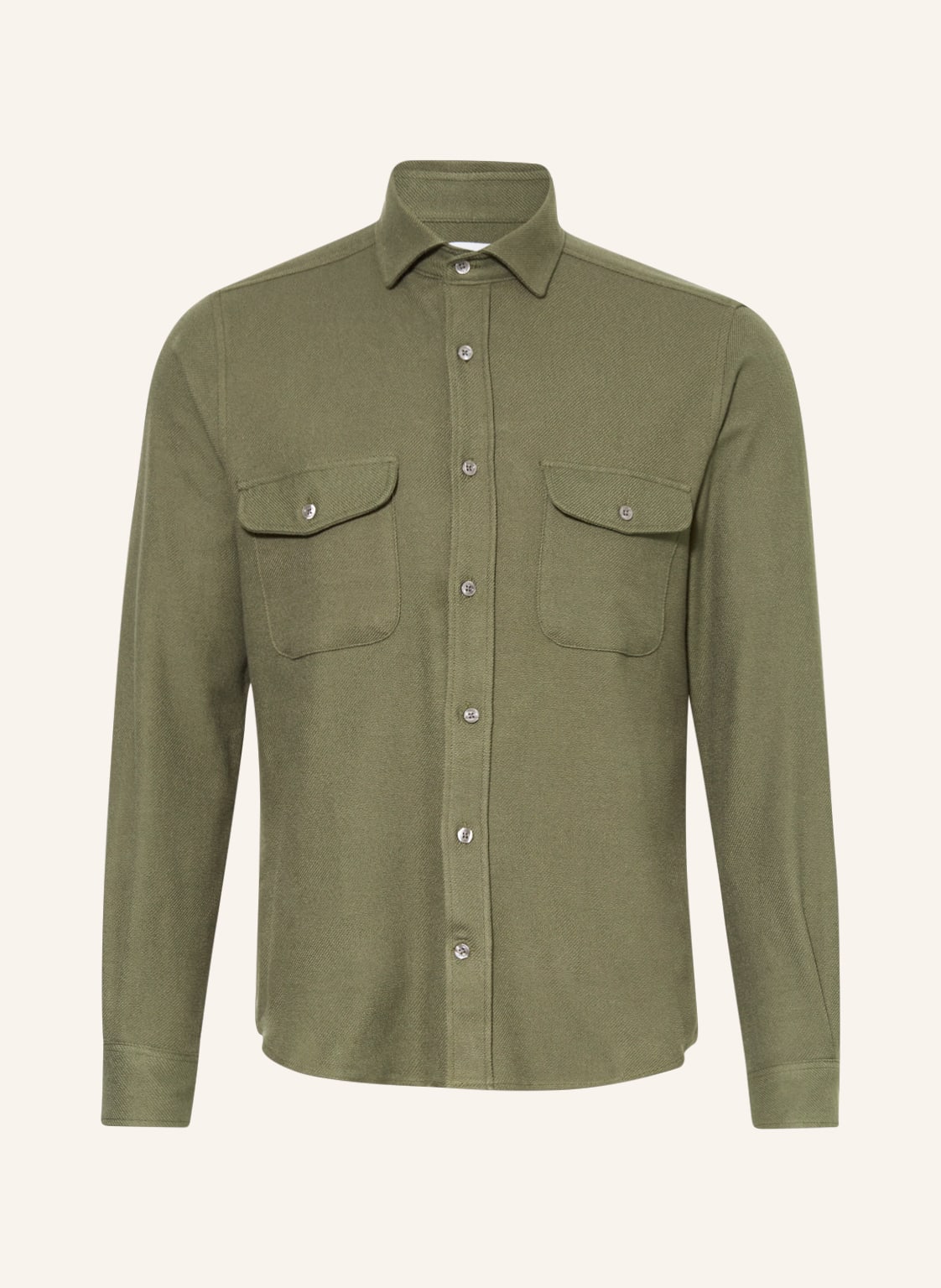 Image of Reiss Overshirt Burley gruen
