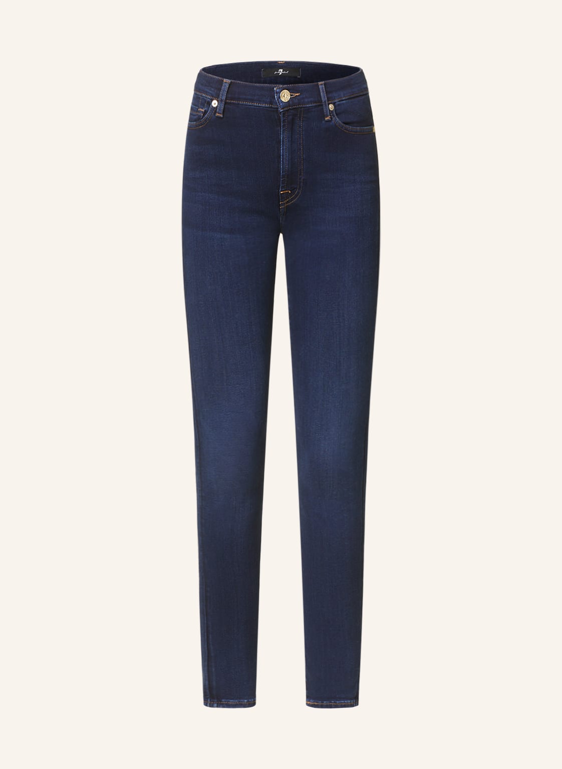 Image of 7 For All Mankind Skinny Jeans Illusion Luxe Cosmic blau