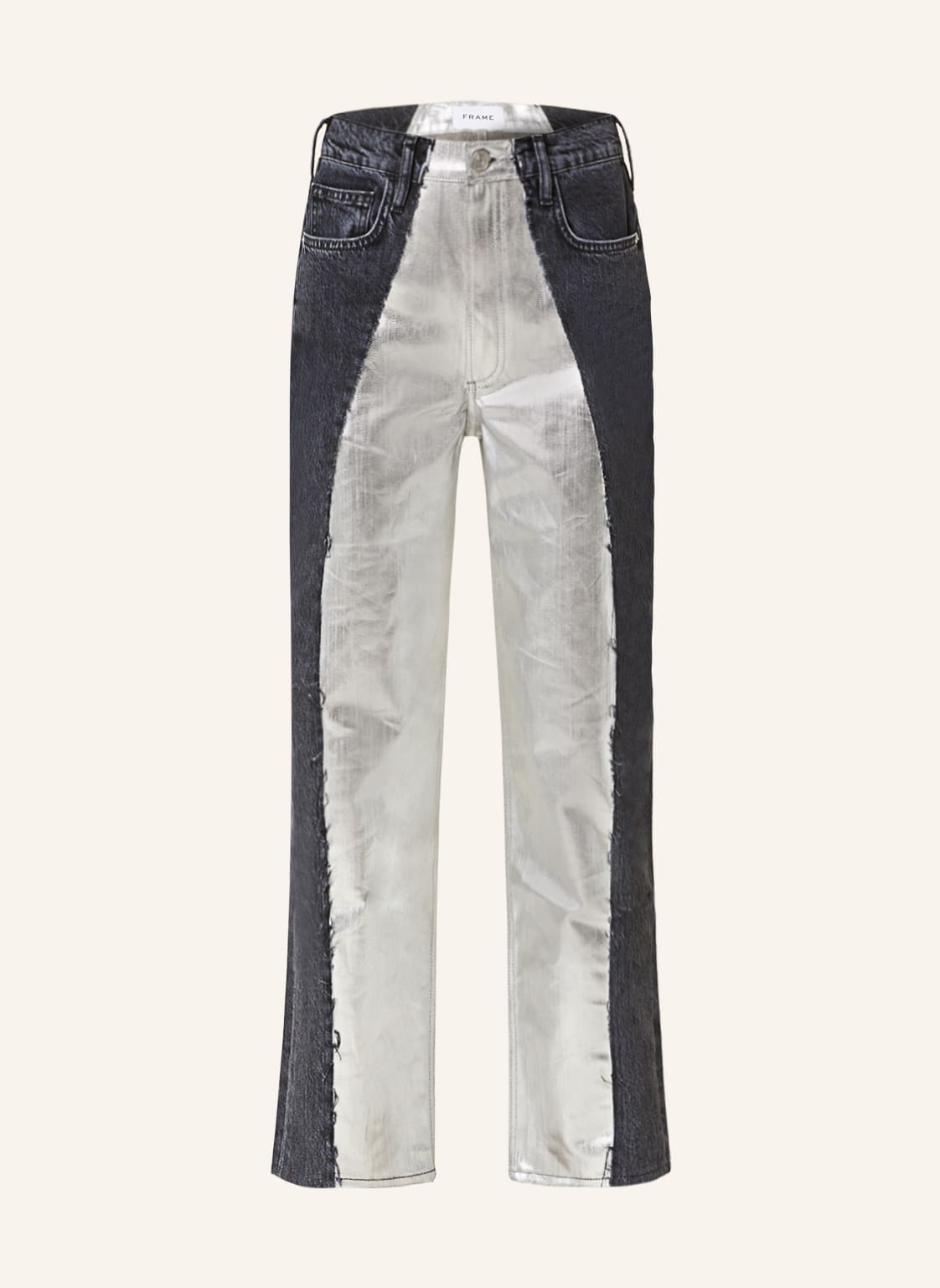 Image of Frame Denim Straight Jeans silber