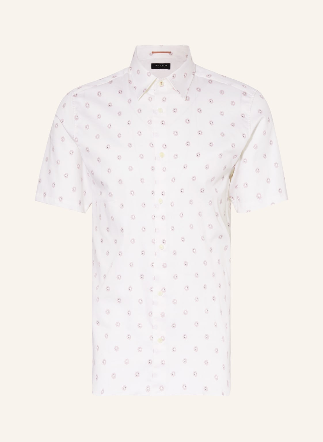 Image of Ted Baker Kurzarm-Hemd Kymsho Slim Fit weiss