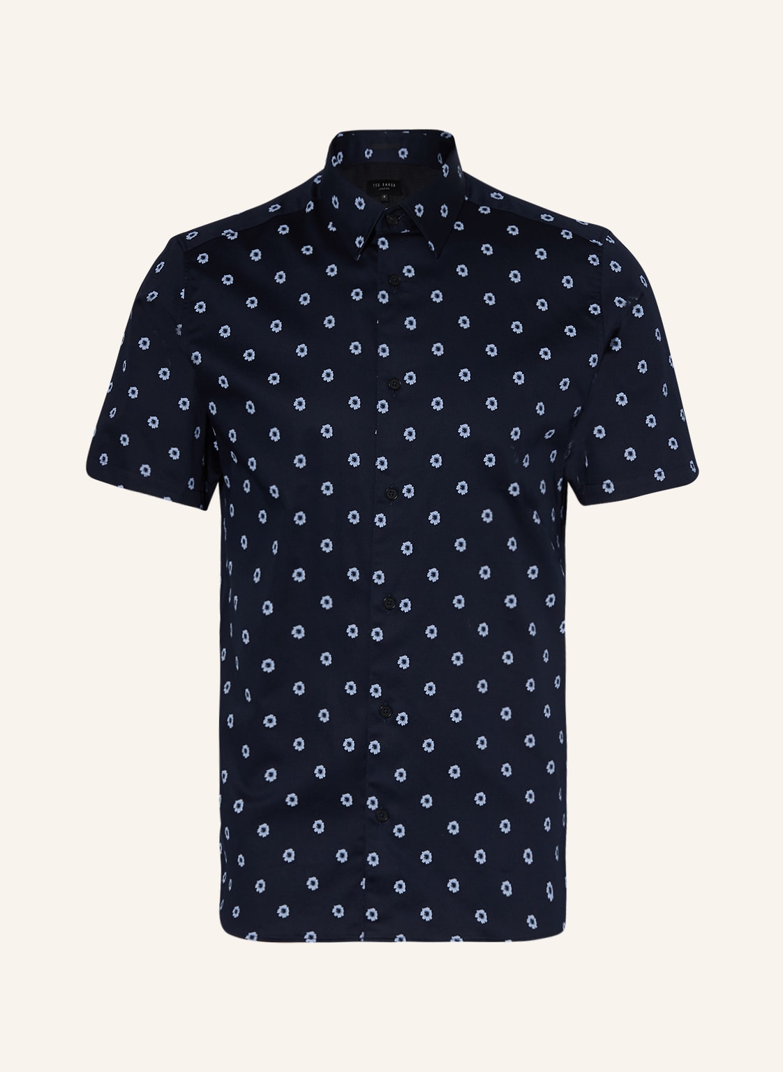 Image of Ted Baker Kurzarm-Hemd Kymsho Slim Fit blau