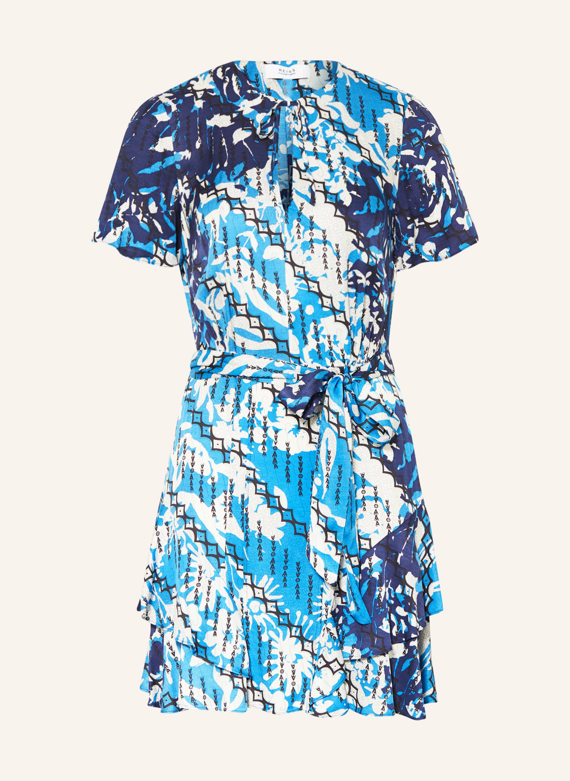 Image of Reiss Kleid Posey blau