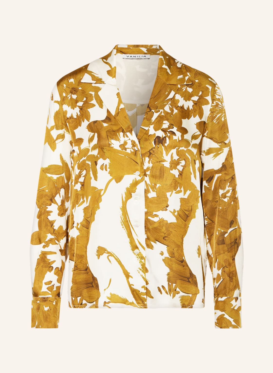 Image of Vanilia Satinbluse gelb