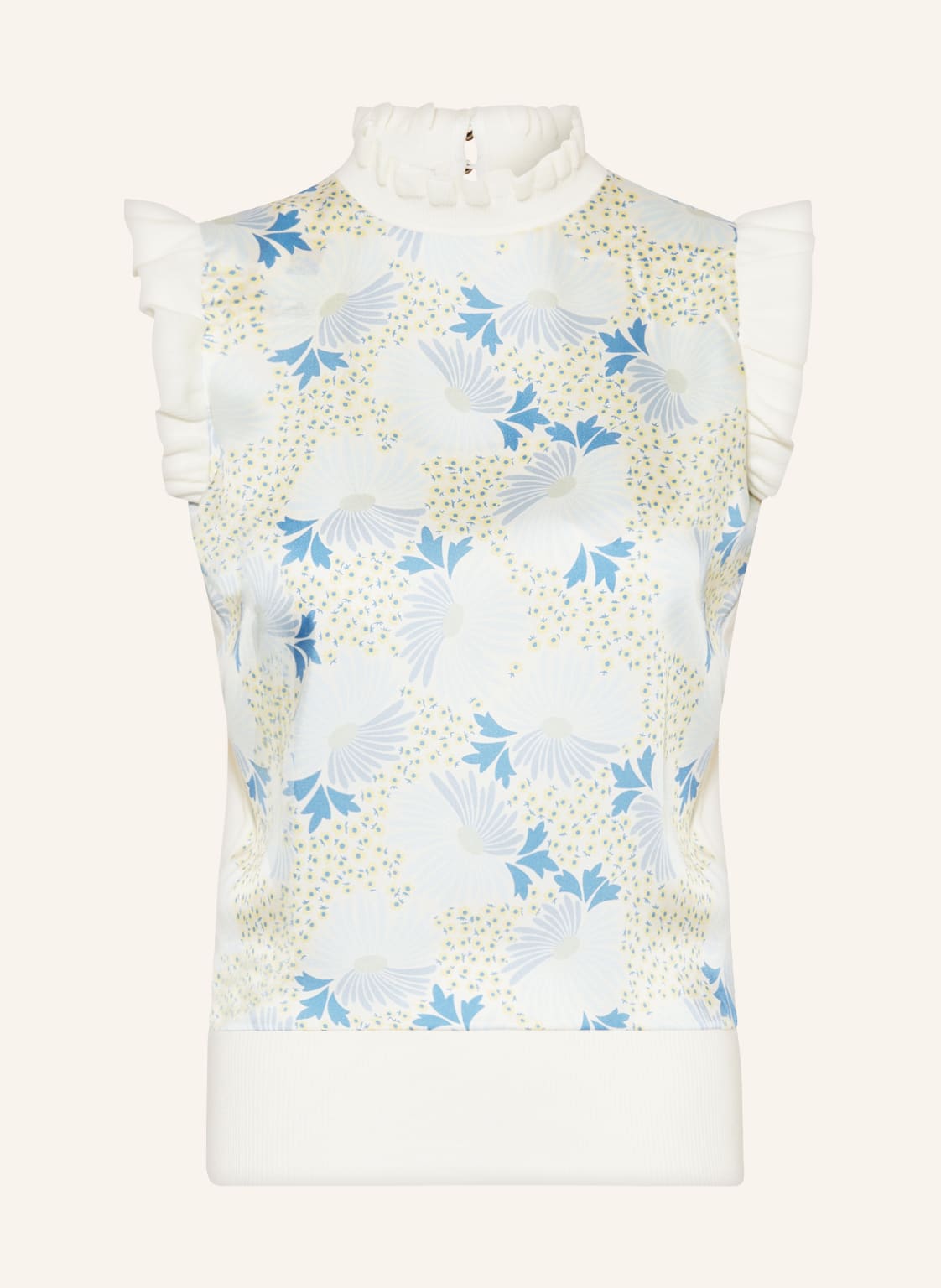 Image of Ted Baker Strickshirt Luseea Im Materialmix blau