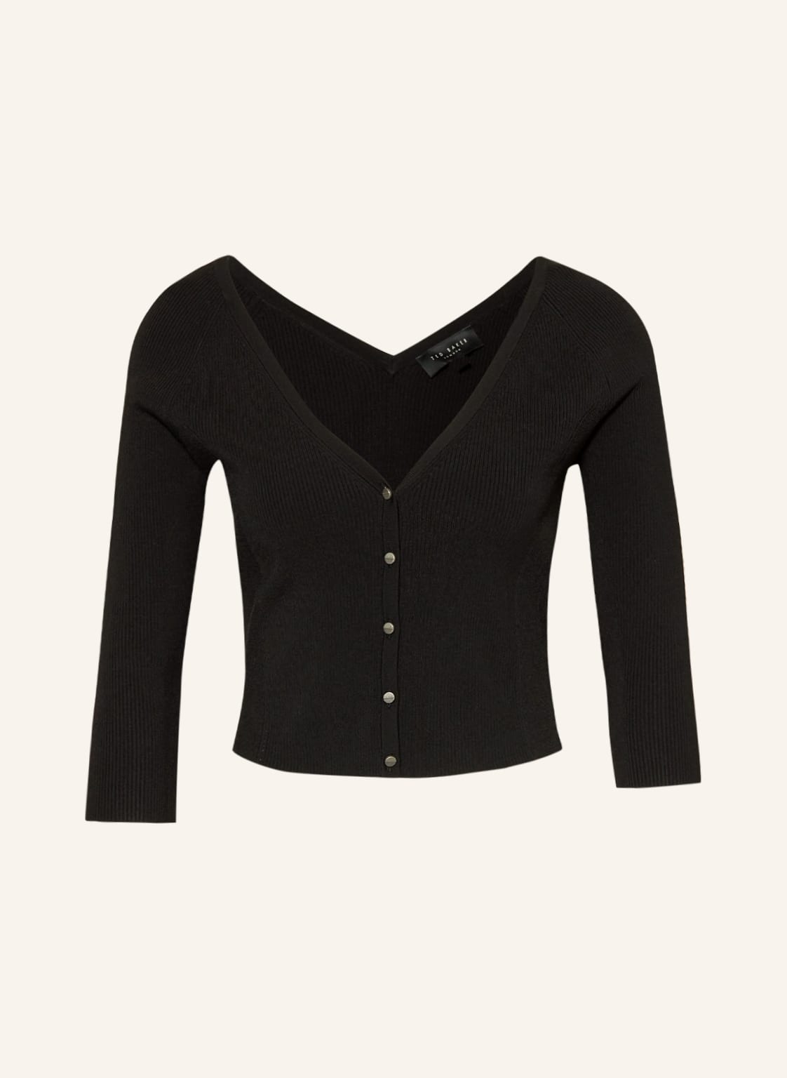 Image of Ted Baker Cropped-Strickjacke Casela Mit 3/4-Arm schwarz