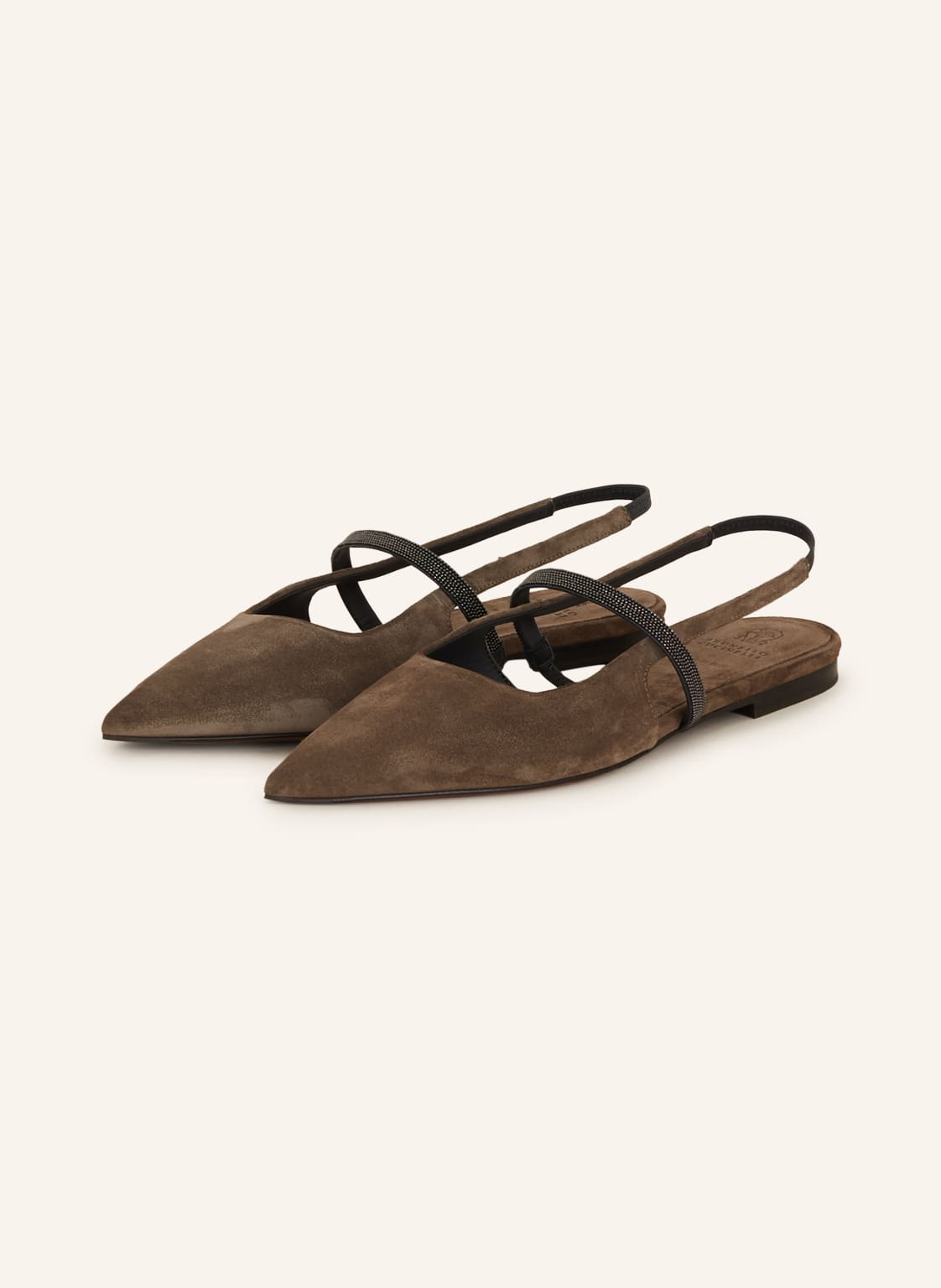 Image of Brunello Cucinelli Slingballerinas beige