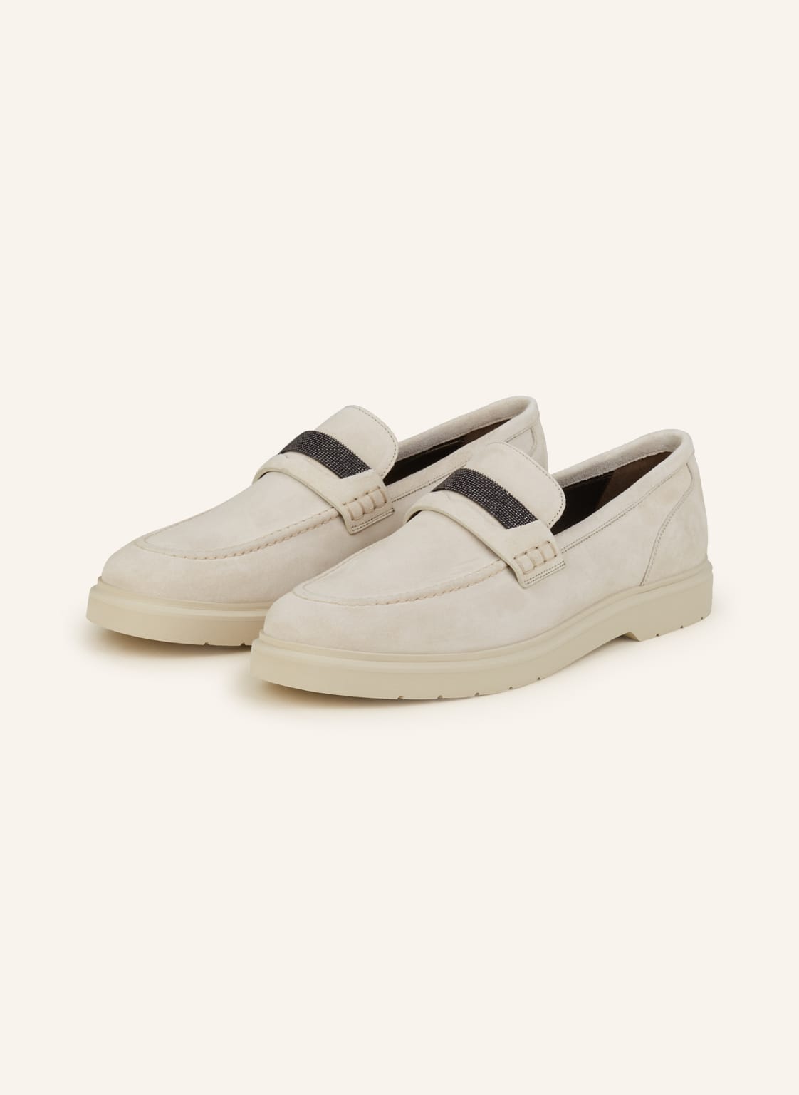 Image of Brunello Cucinelli Penny-Loafer weiss