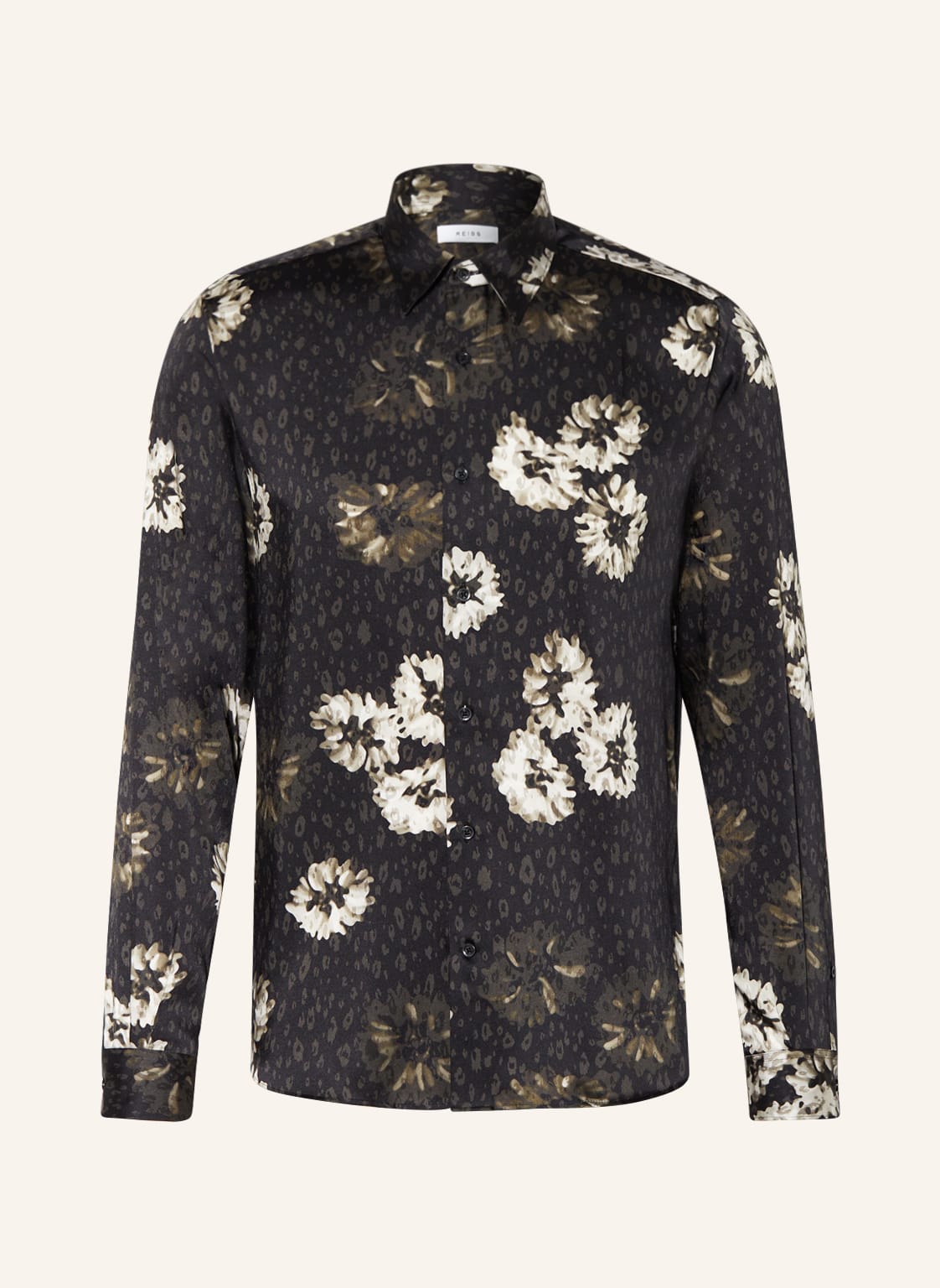 Image of Reiss Satinhemd Evie Slim Fit schwarz