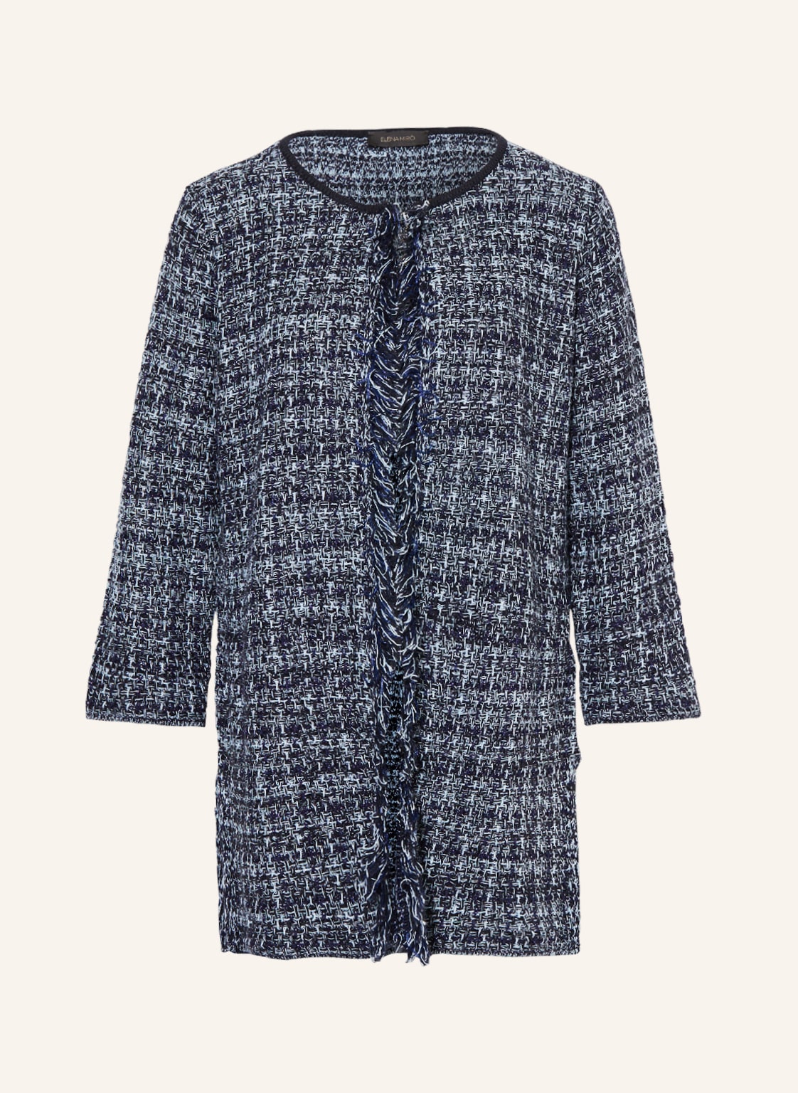 Image of Elena Miro Strickhülle Mit Glitzergarn blau