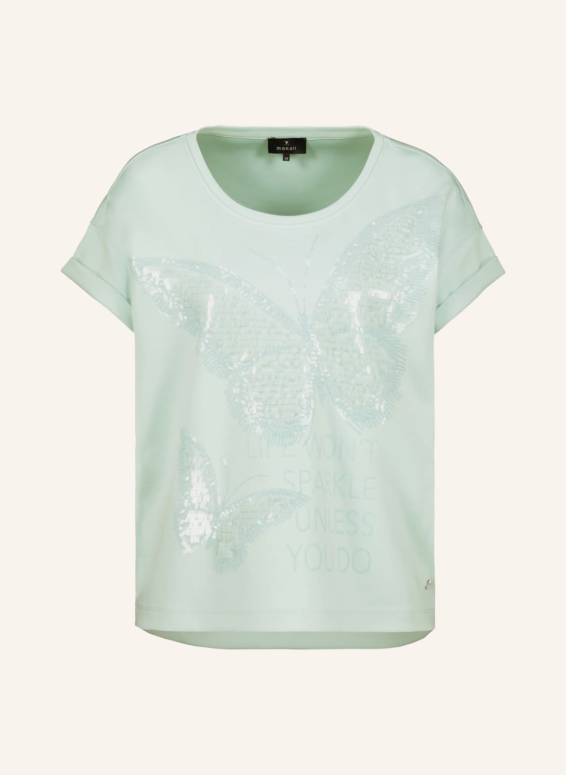 Image of Monari T-Shirt Mit Pailletten gruen