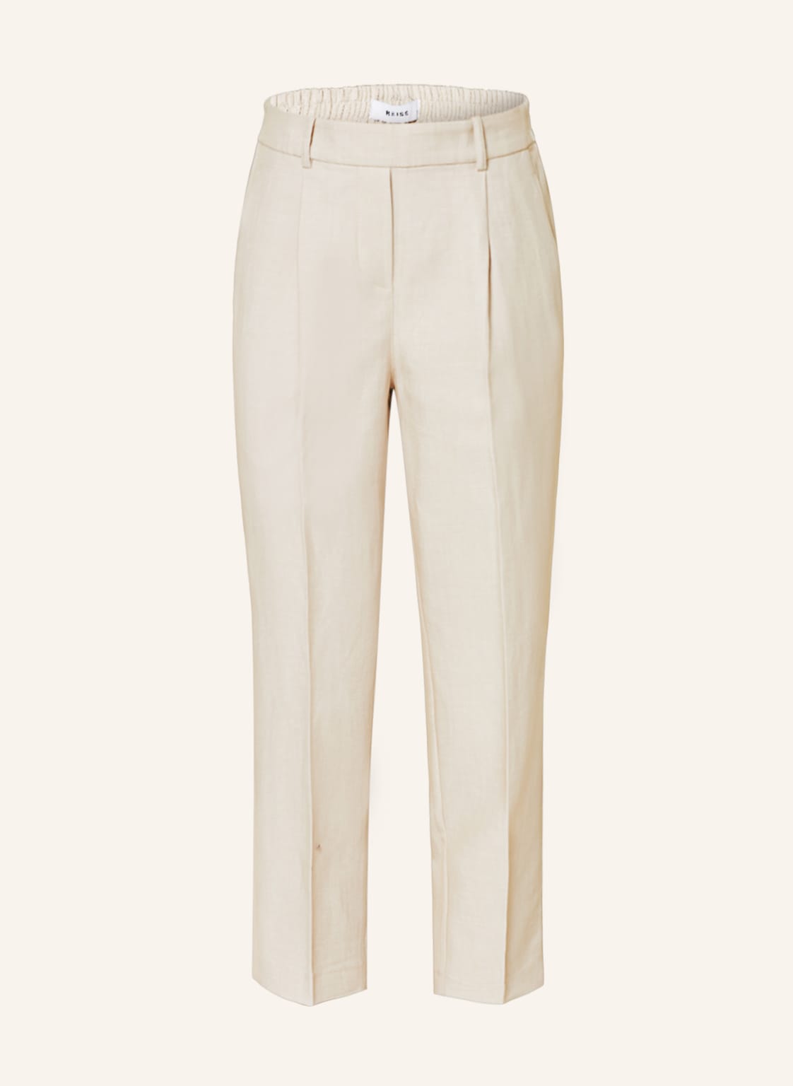Image of Reiss 7/8-Hose Shae Mit Leinen beige