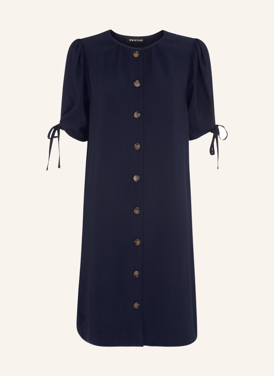 Image of Whistles Hemdblusenkleid Frankie blau