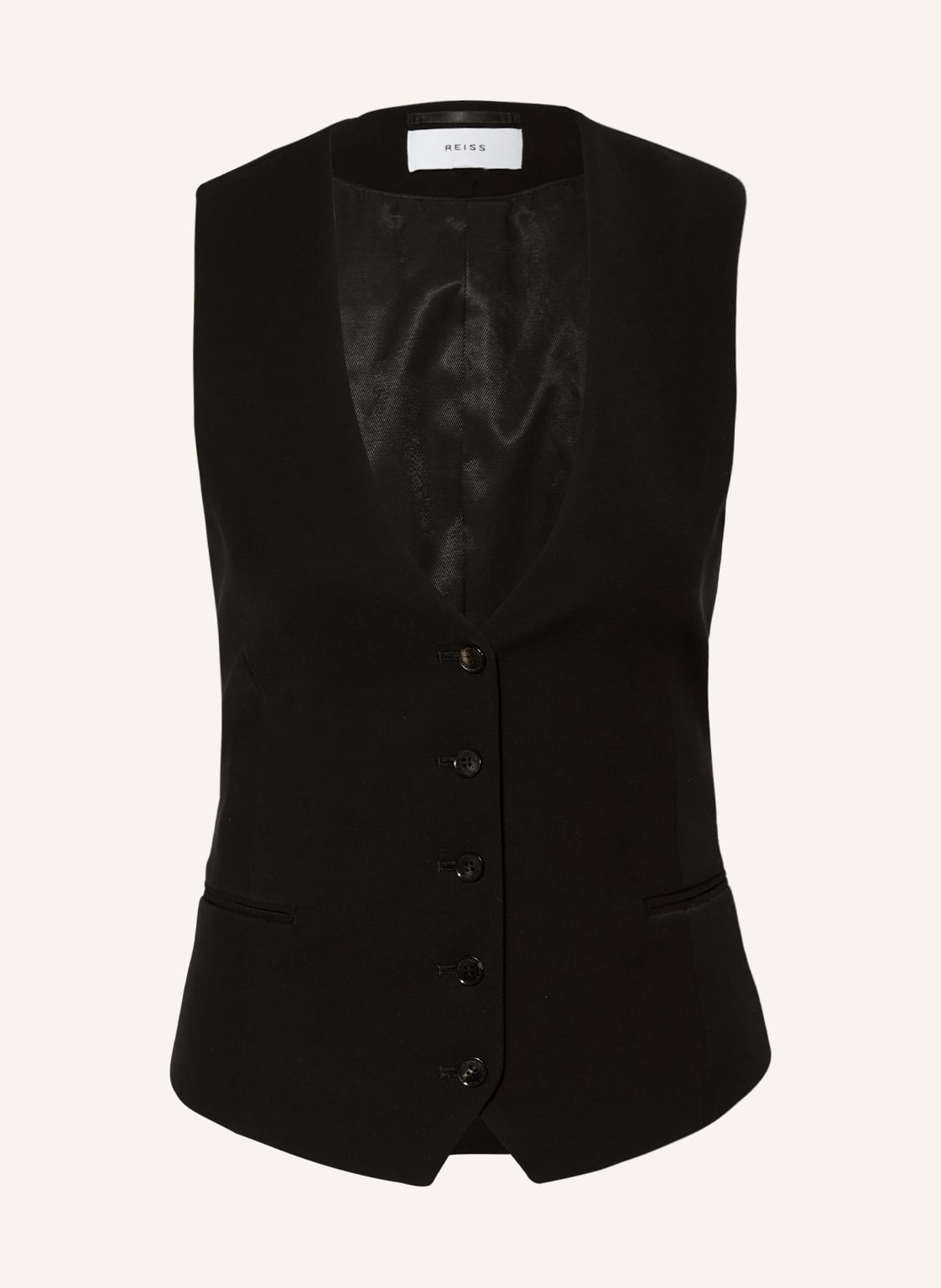 Image of Reiss Jerseyweste Margeaux schwarz