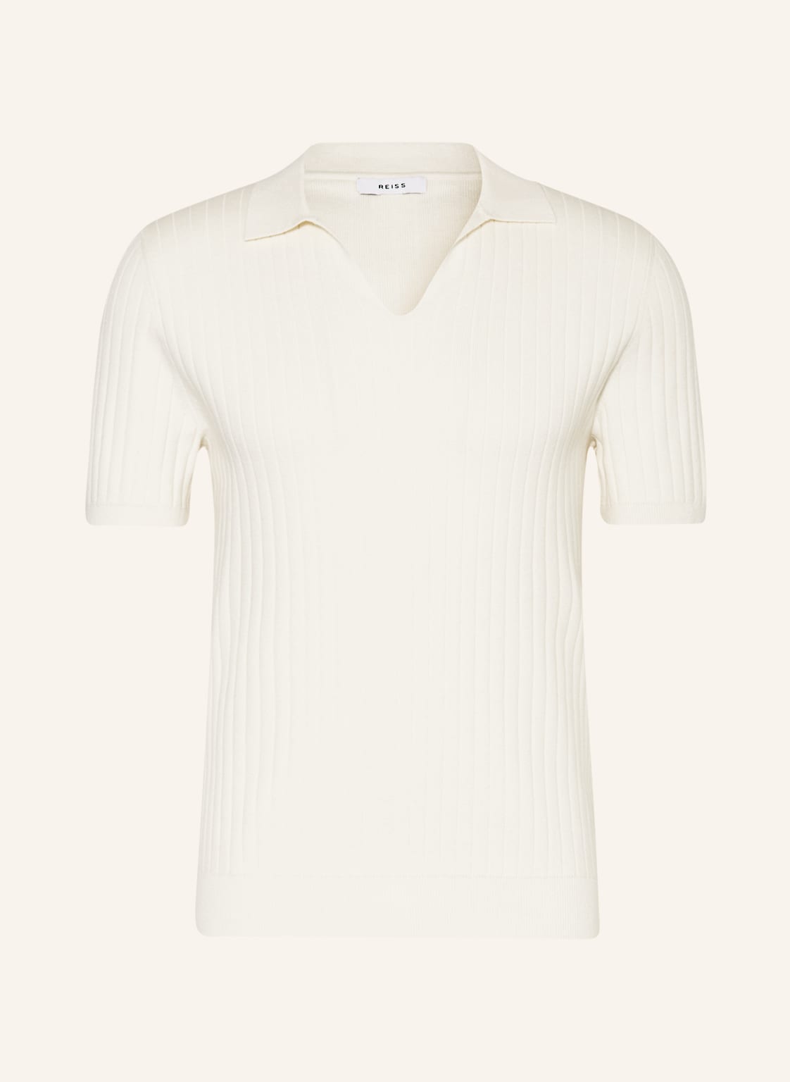 Image of Reiss Strick-Poloshirt Felix beige