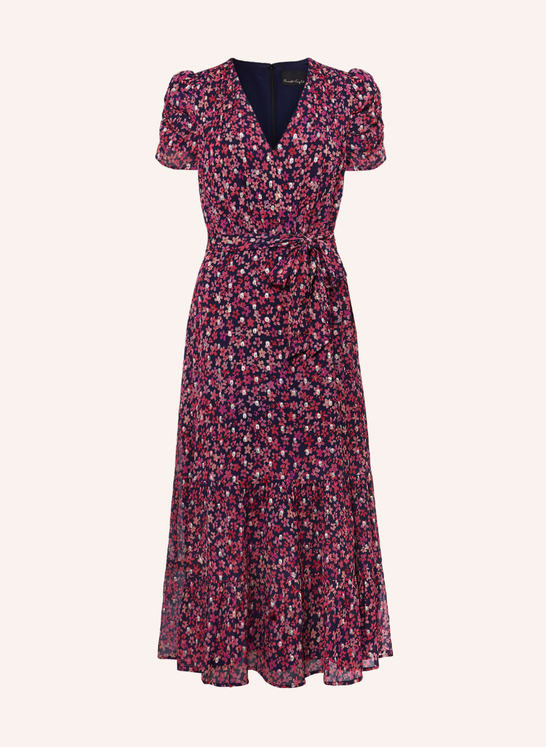 Image of Phase Eight Kleid Azalea Mit Glitzergarn rot