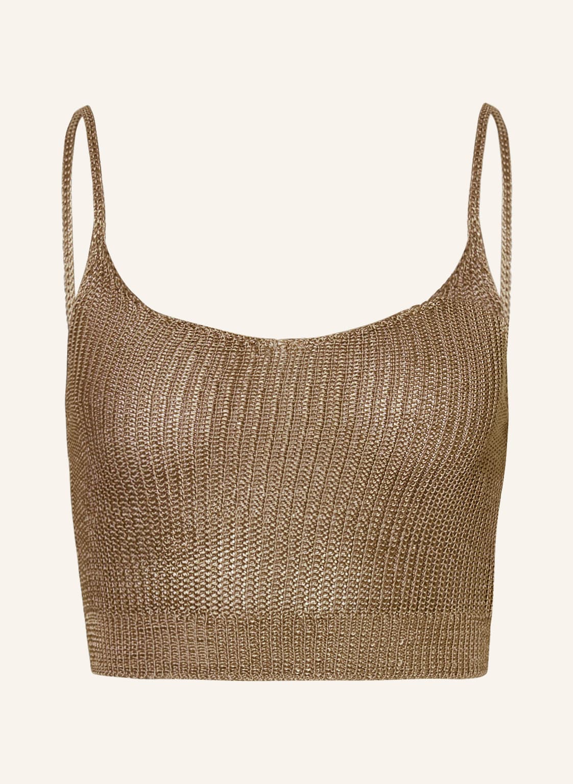 Image of Reiss Cropped-Stricktop Rihanna gold