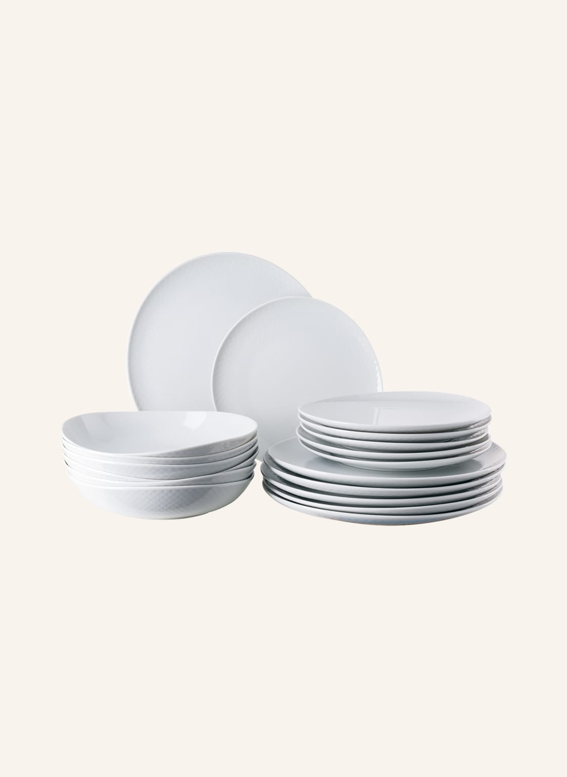 Image of Rosenthal 18-Tlg. Teller-Set Junto weiss
