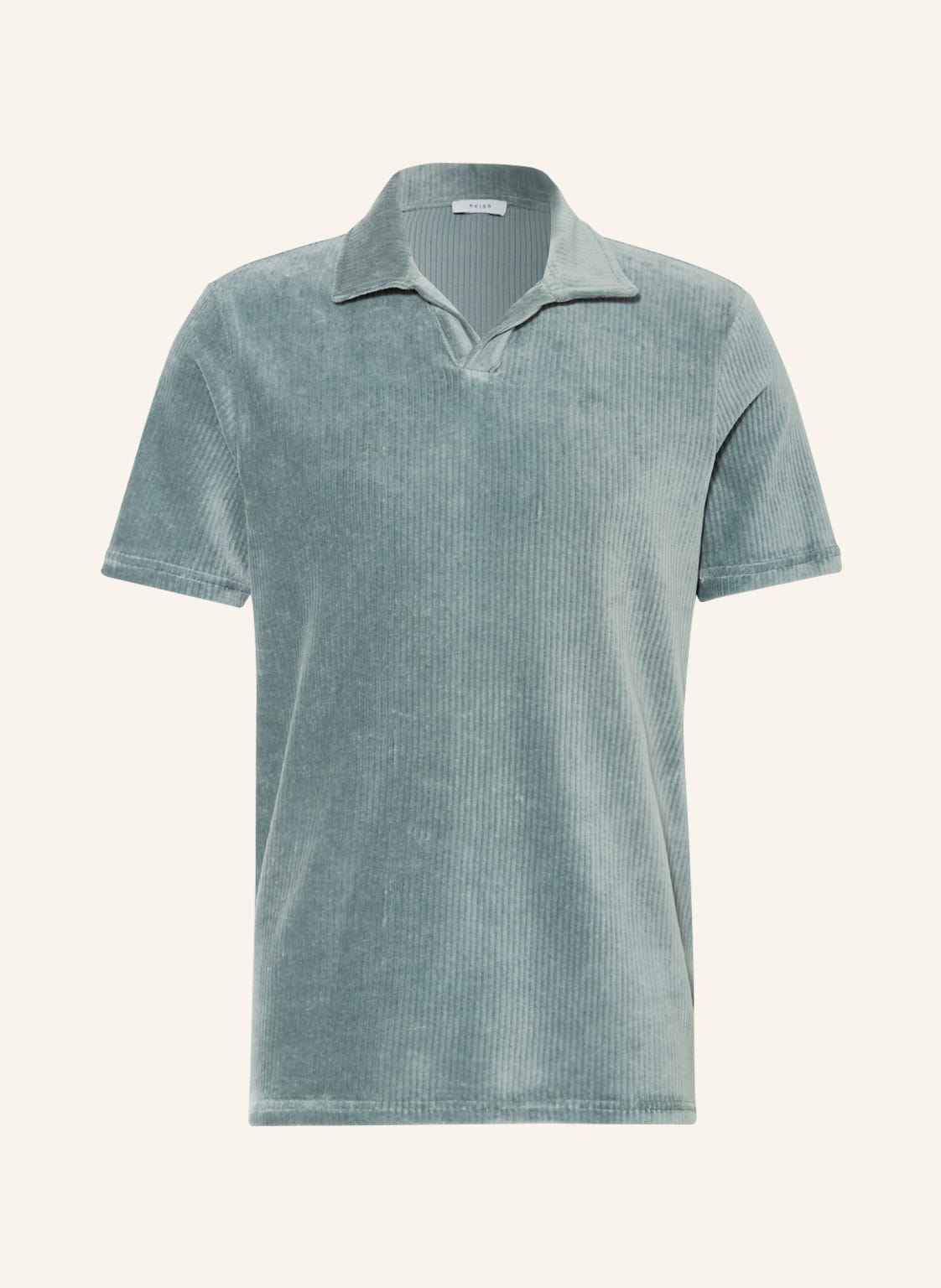 Image of Reiss Cord-Poloshirt Harbour gruen