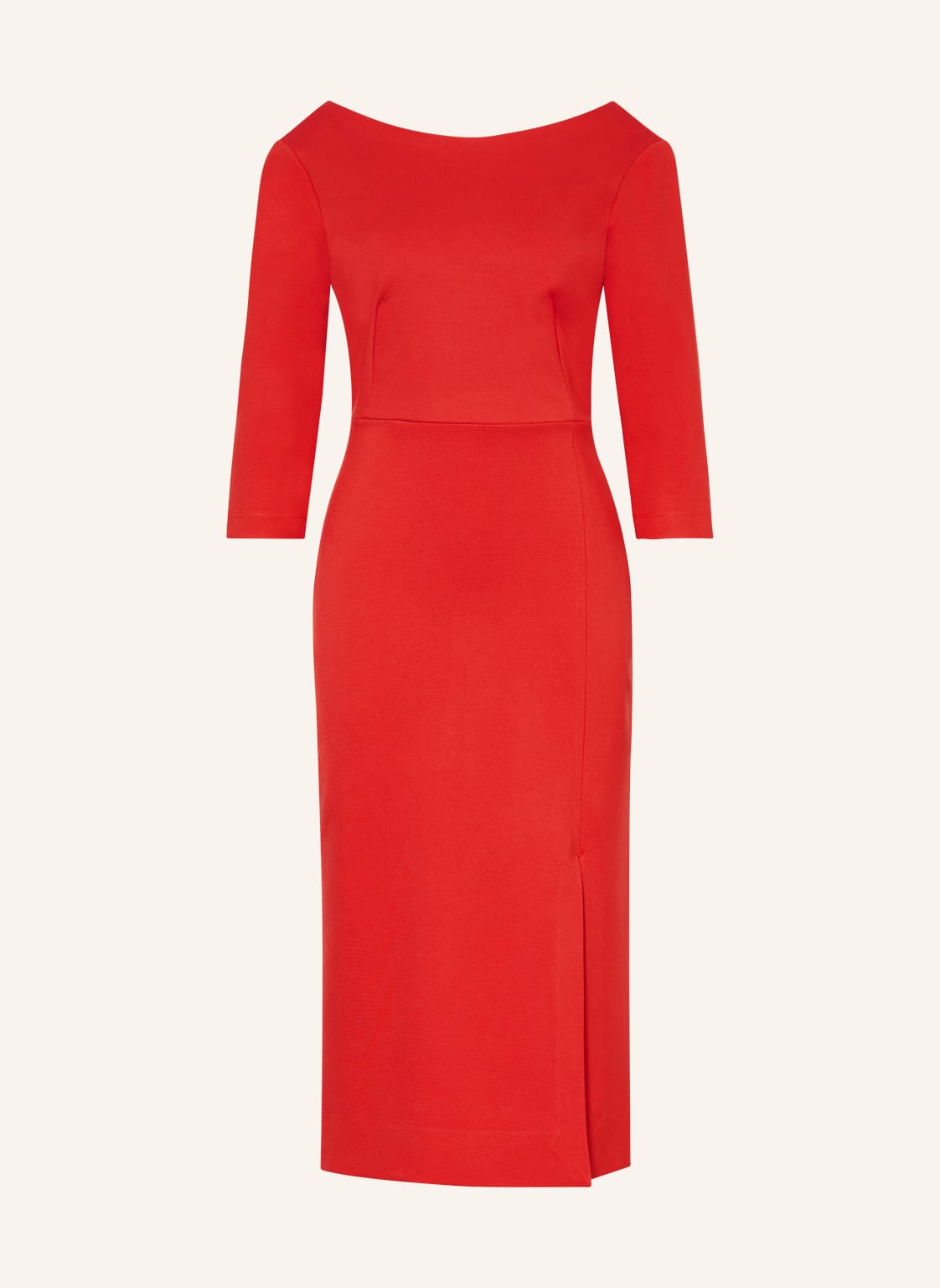 Image of Vanilia Etuikleid Aus Jersey Mit 3/4-Arm rot