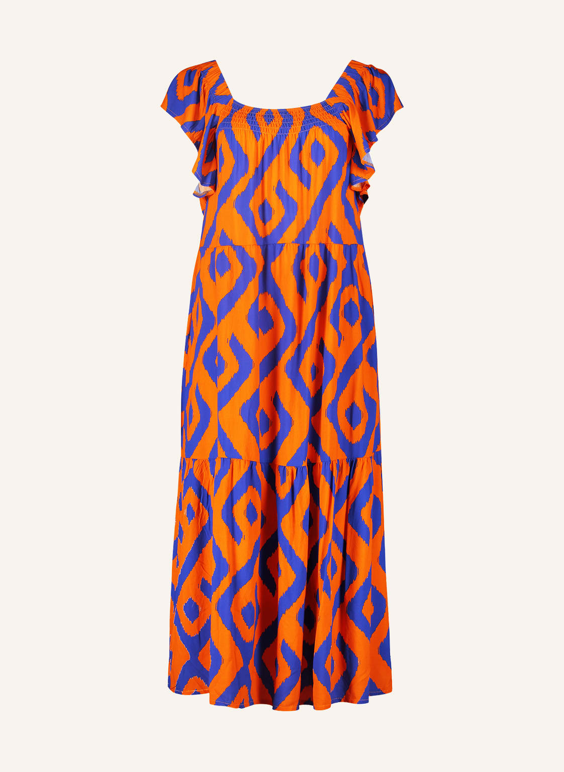 Image of Cartoon Kleid Mit Rüschen orange