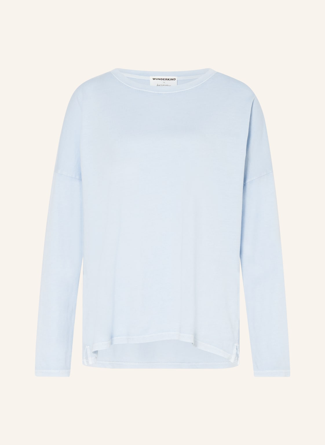 Image of Wunderkind X Hessnatur Oversized-Longsleeve blau