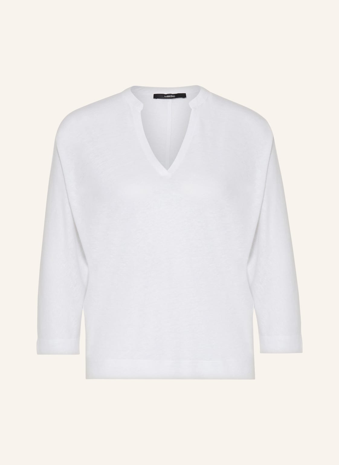 Image of Someday Shirt Kaletta Mit Leinen Und 3/4-Arm weiss