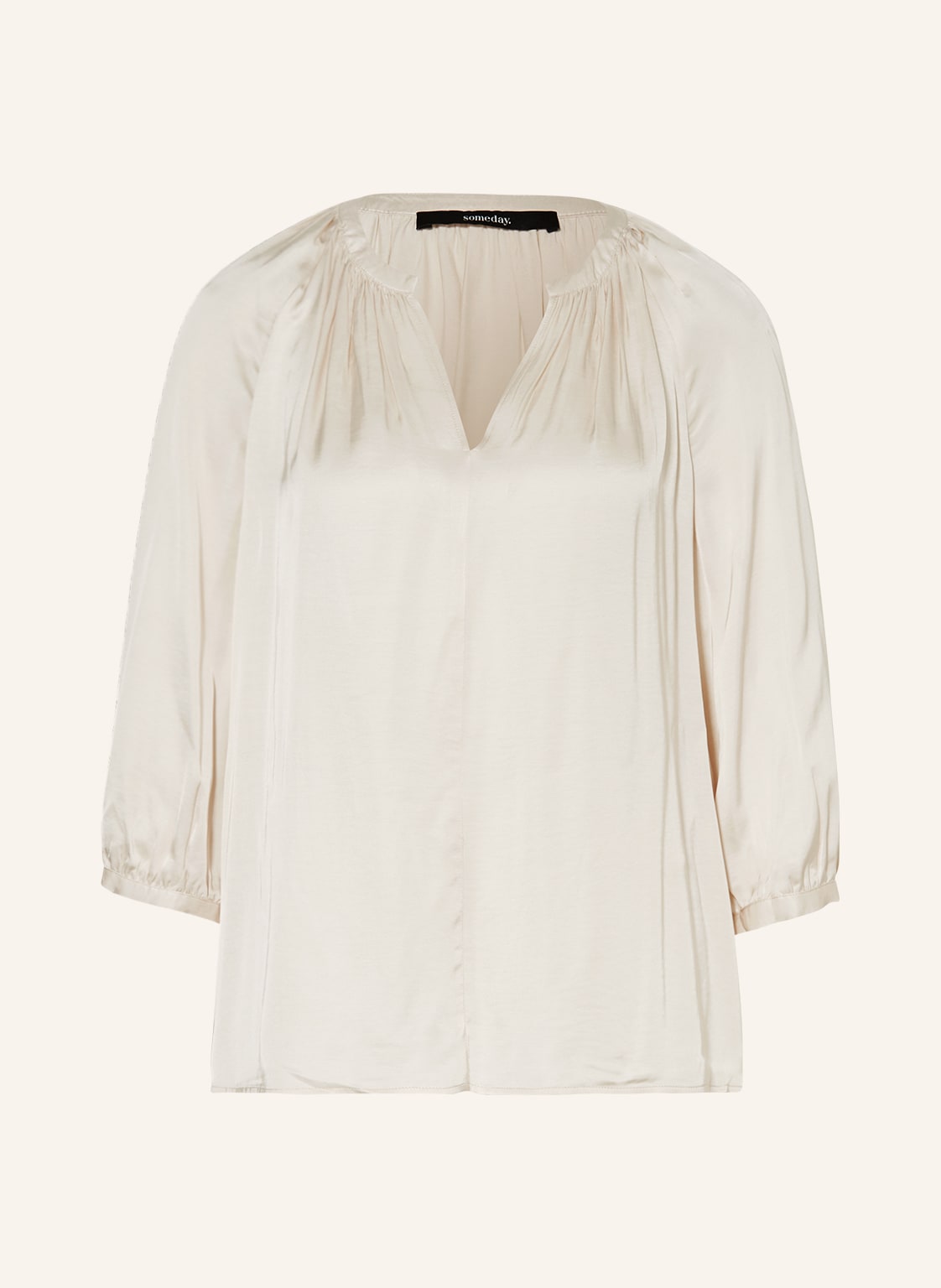 Image of Someday Blusenshirt Zatonia Aus Satin beige