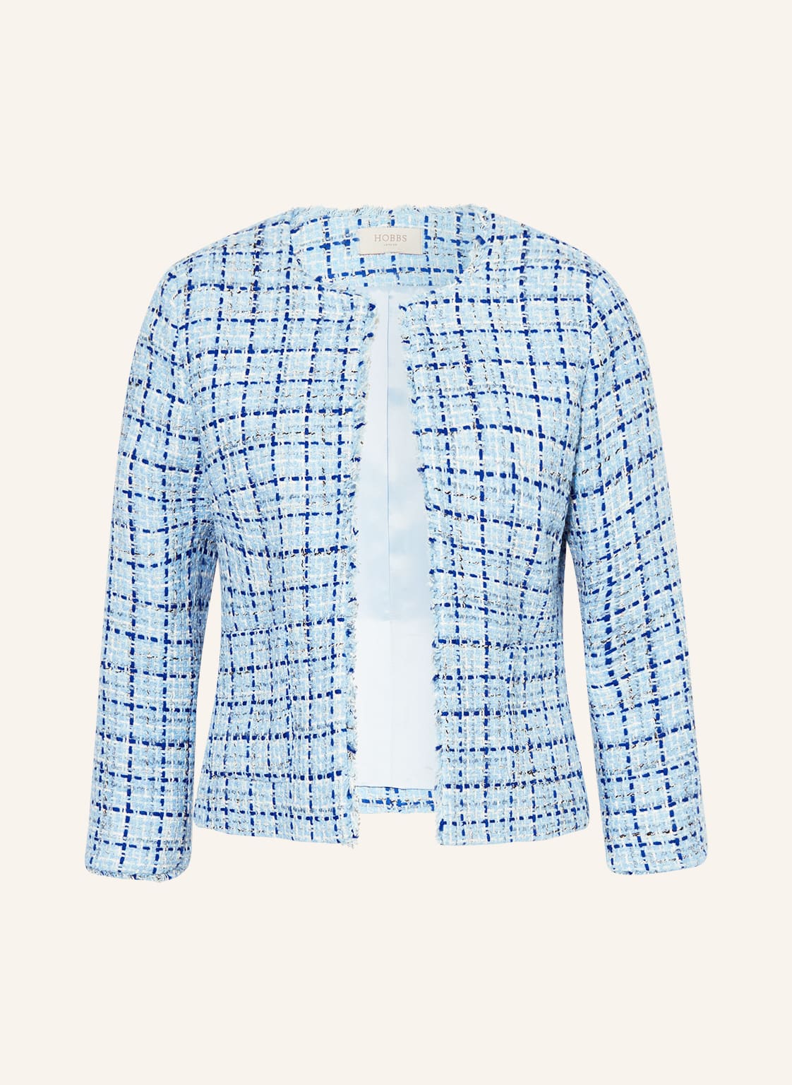 Image of Hobbs Tweed-Jacke Lorraine blau
