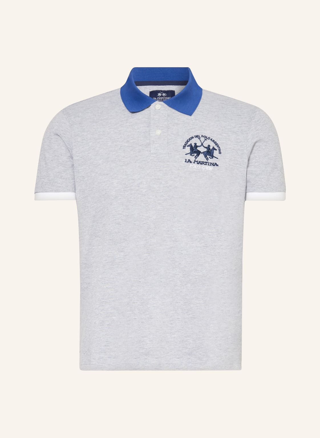 Image of La Martina Piqué-Poloshirt grau