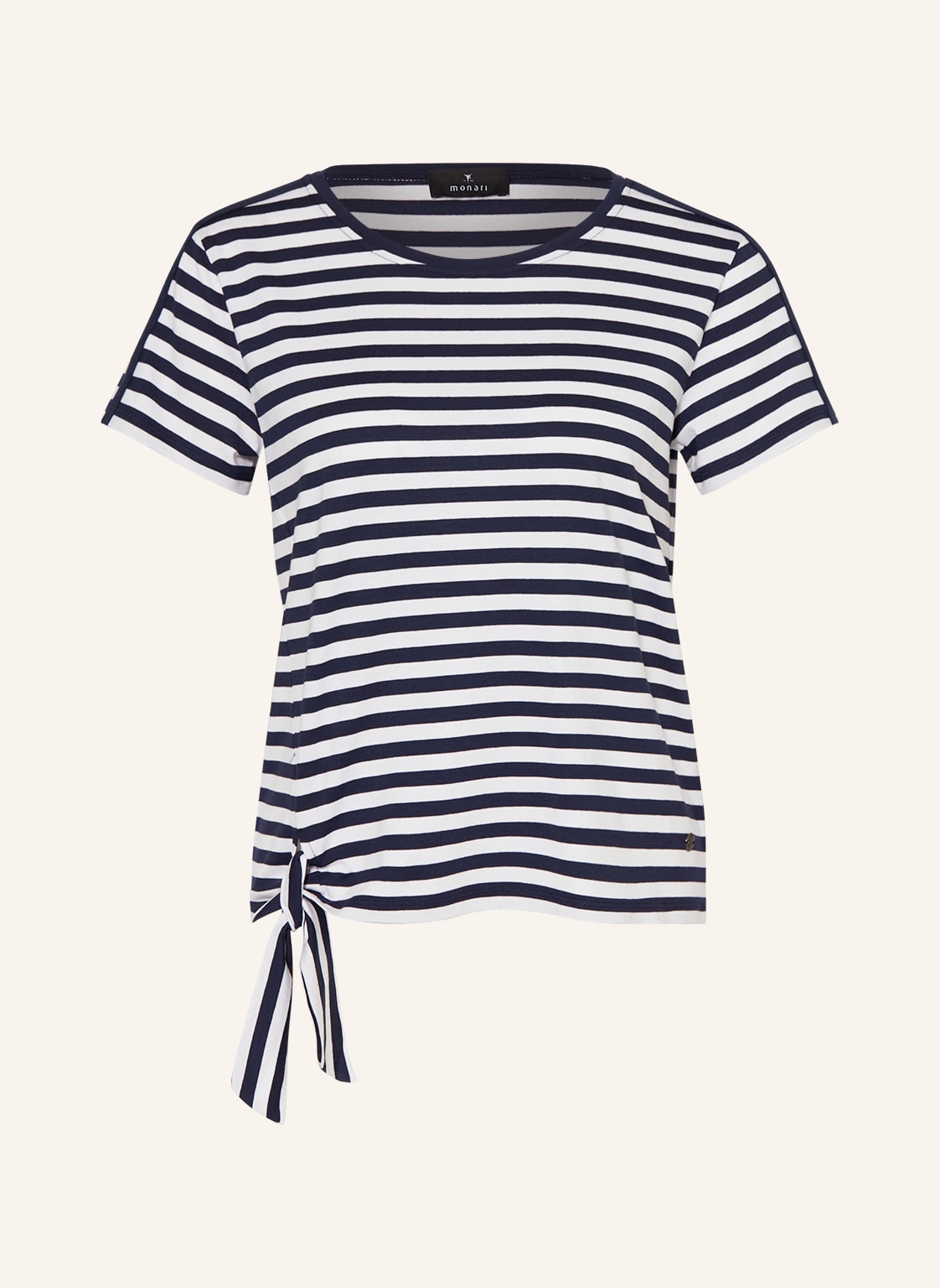 Image of Monari T-Shirt Mit Galonstreifen blau