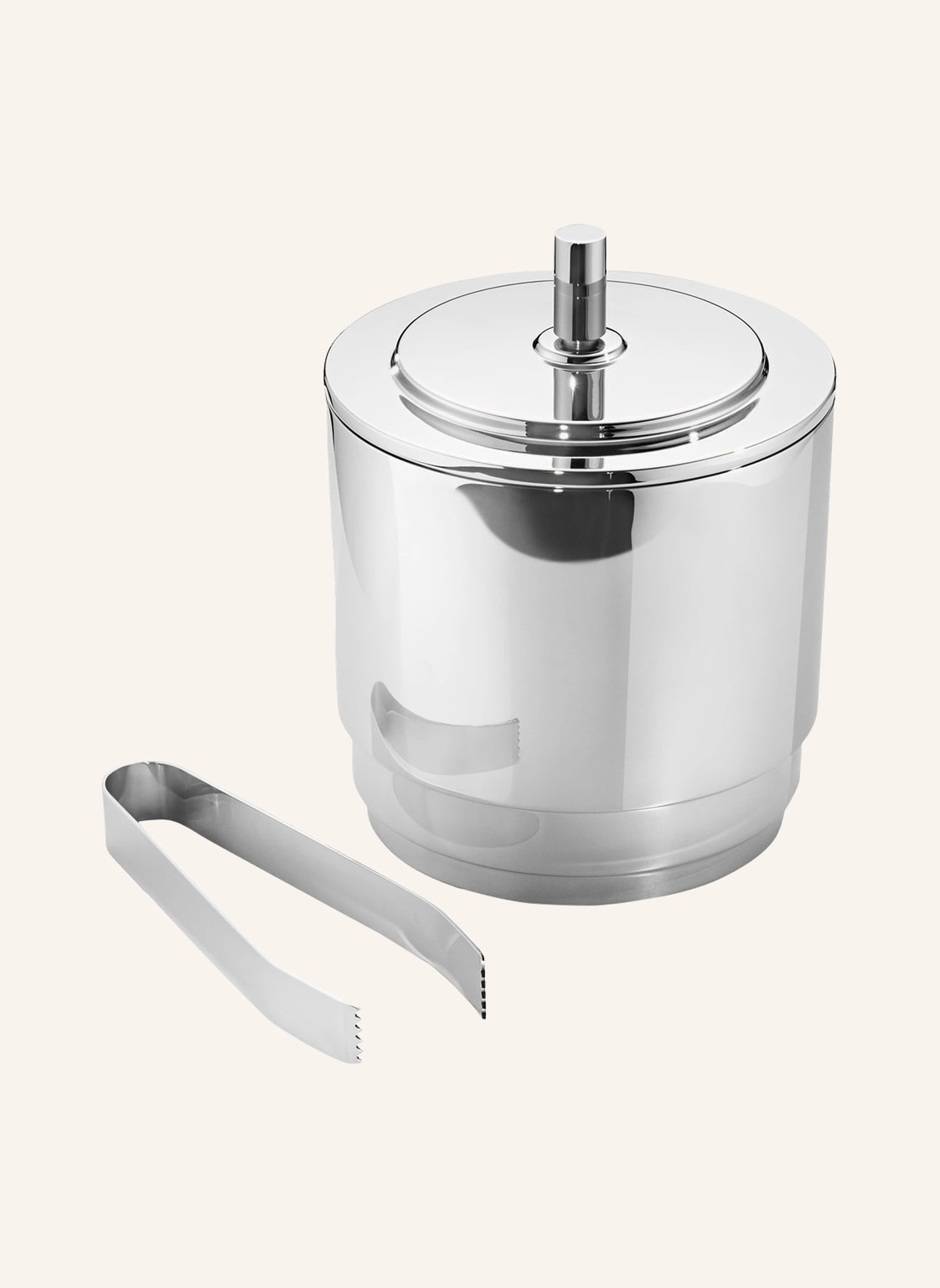 Image of Georg Jensen Set: Eiseimer Manhattan Mit Zange silber