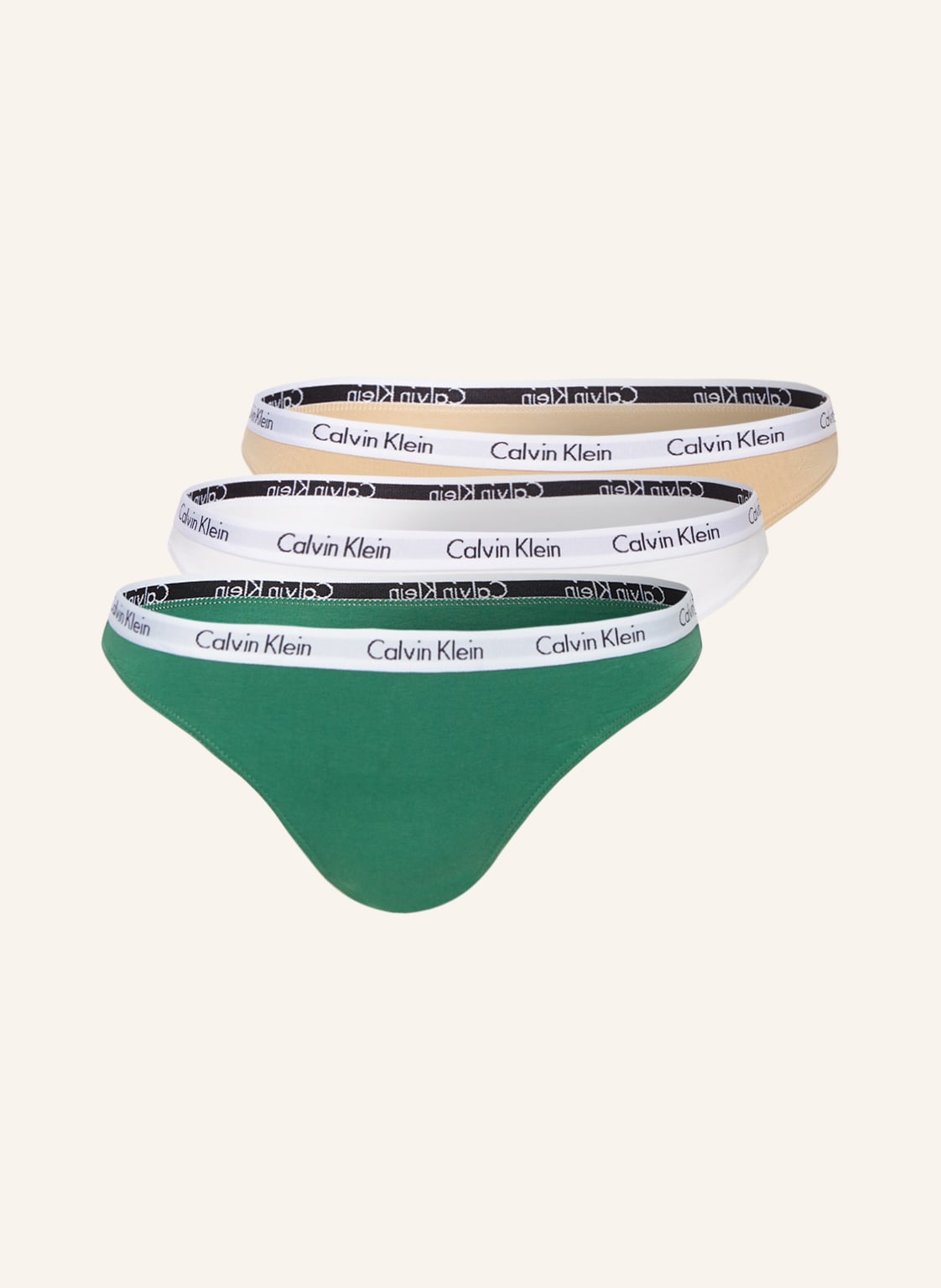 Image of Calvin Klein 3er-Pack Slips Carousel gruen