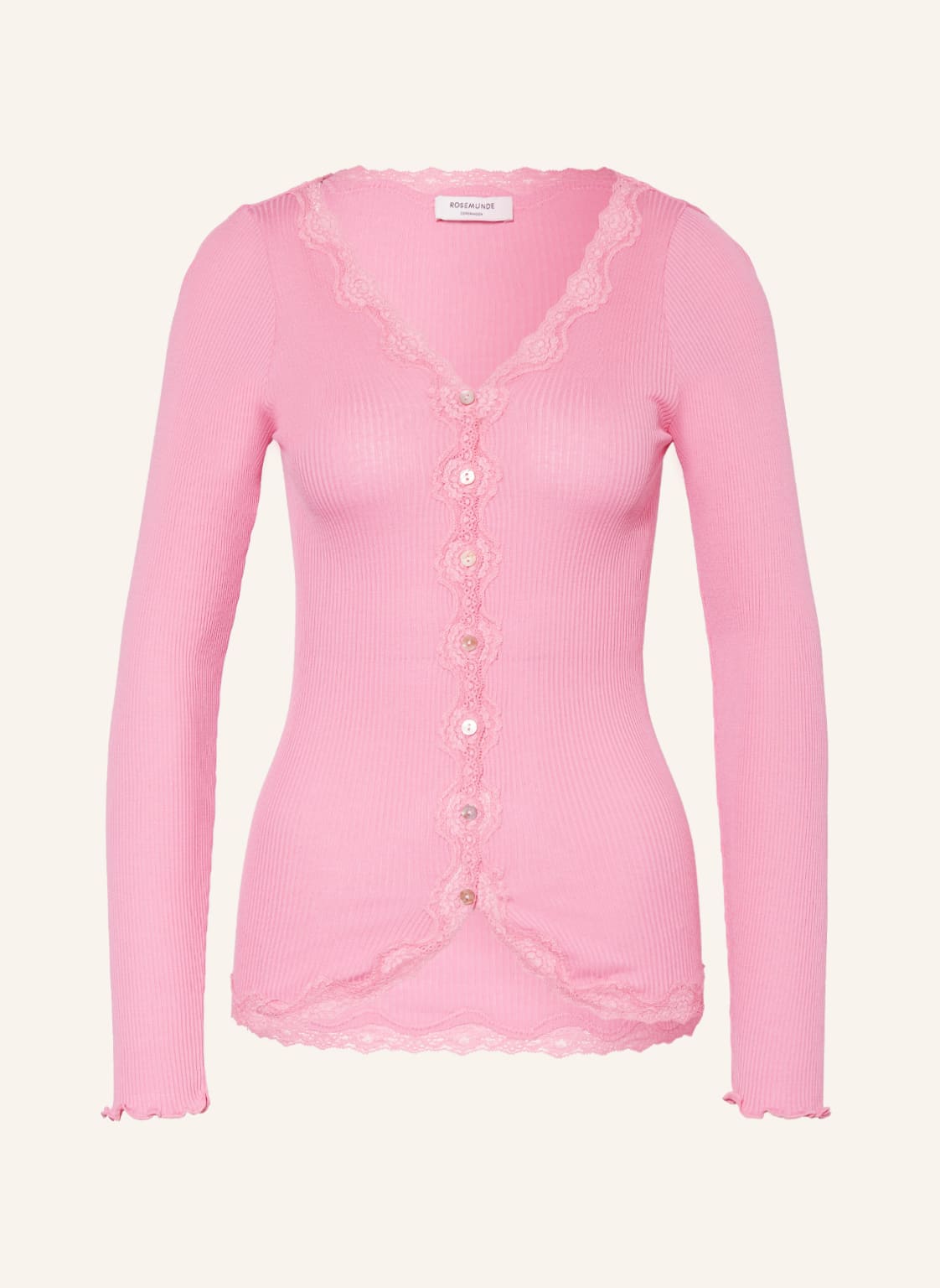 Image of Rosemunde Strickjacke Babette Aus Seide rosa