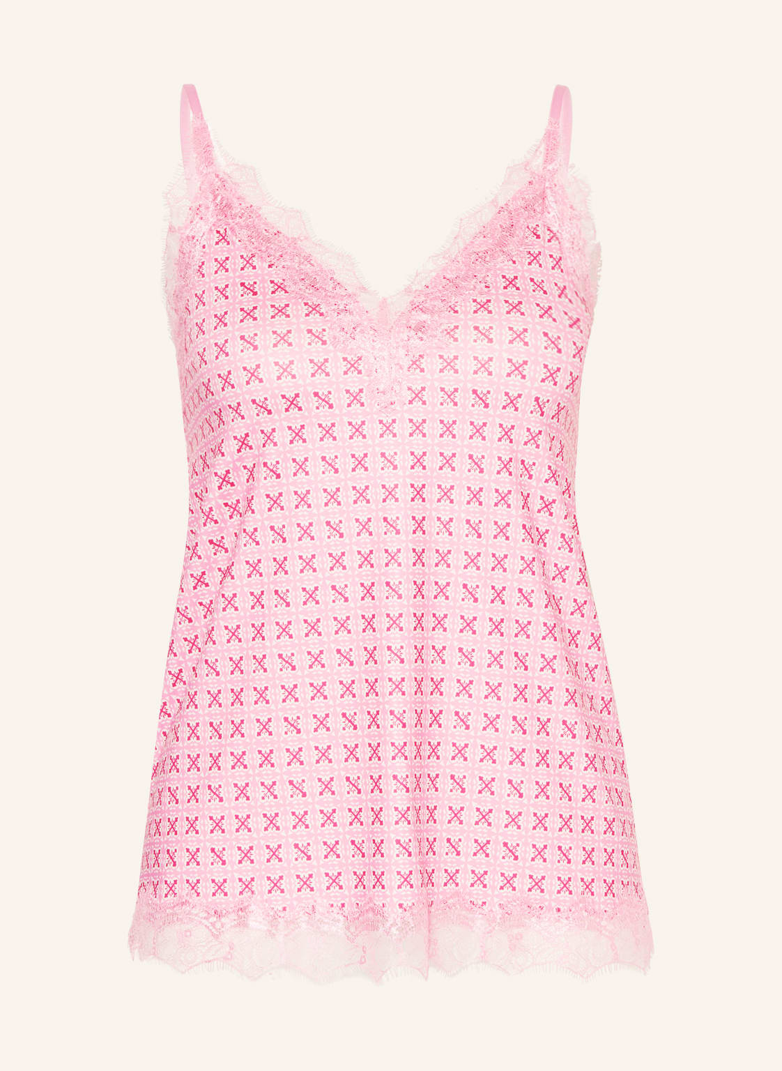 Image of Rosemunde Top Billie Mit Spitze rosa