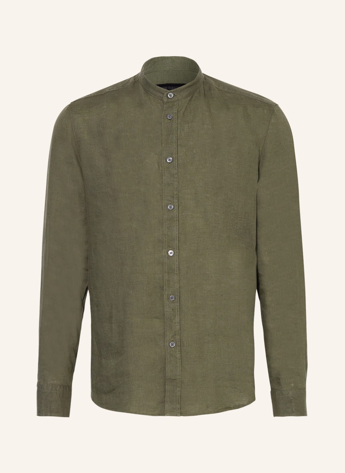 Image of Drykorn Leinenhemd Tarok Comfort Fit Mit Stehkragen gruen