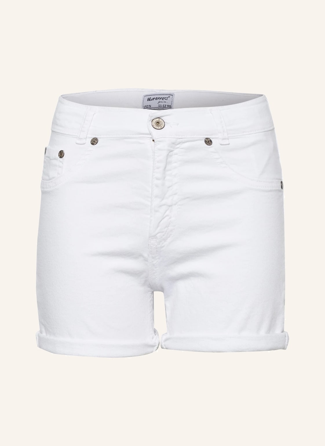 Image of Blue Effect Jeansshorts weiss