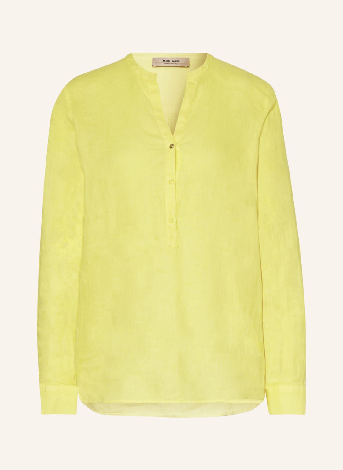 Image of Mos Mosh Blusenshirt Dana Aus Leinen gelb