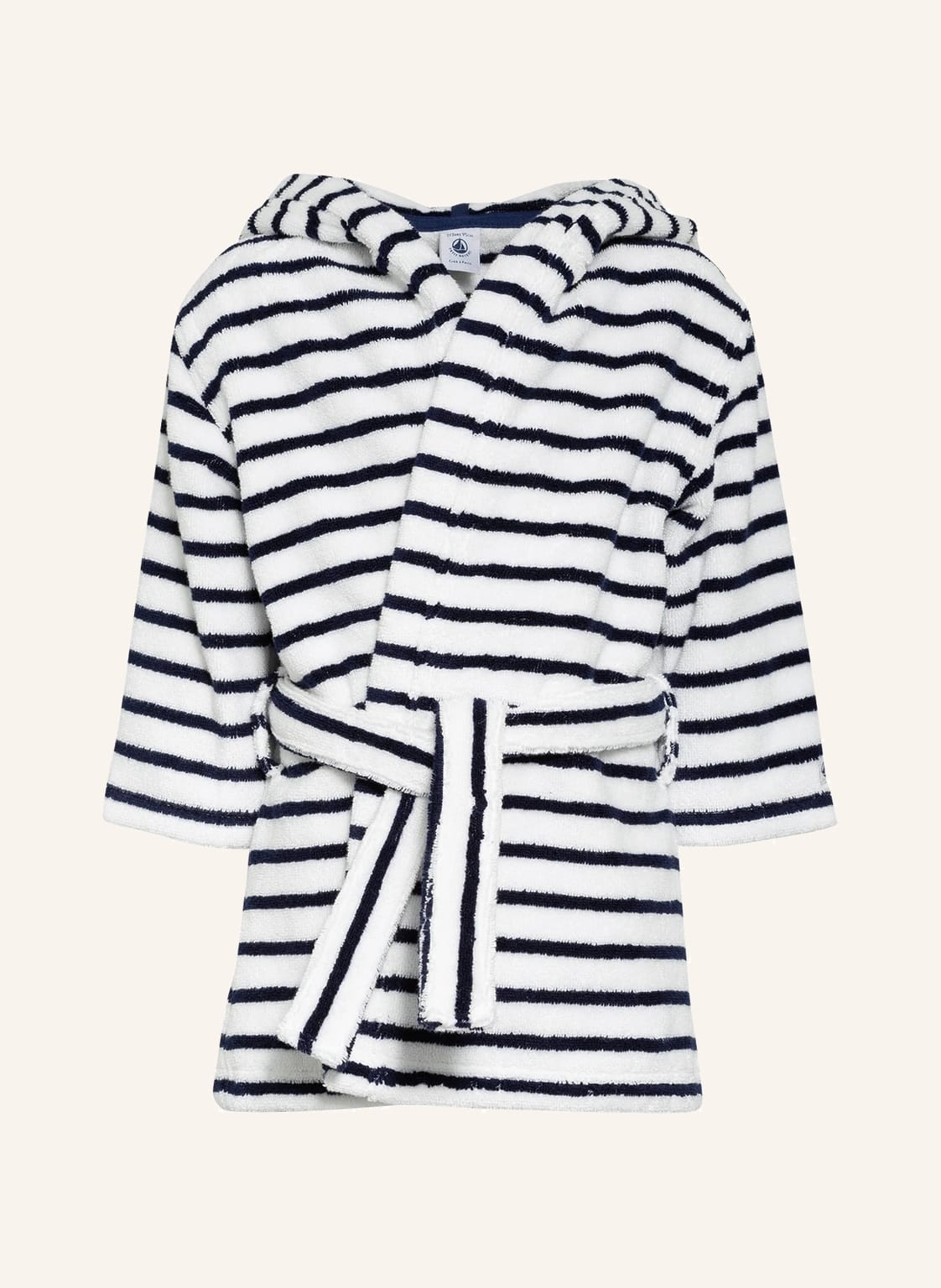 Image of Petit Bateau Bademantel Mit Kapuze blau