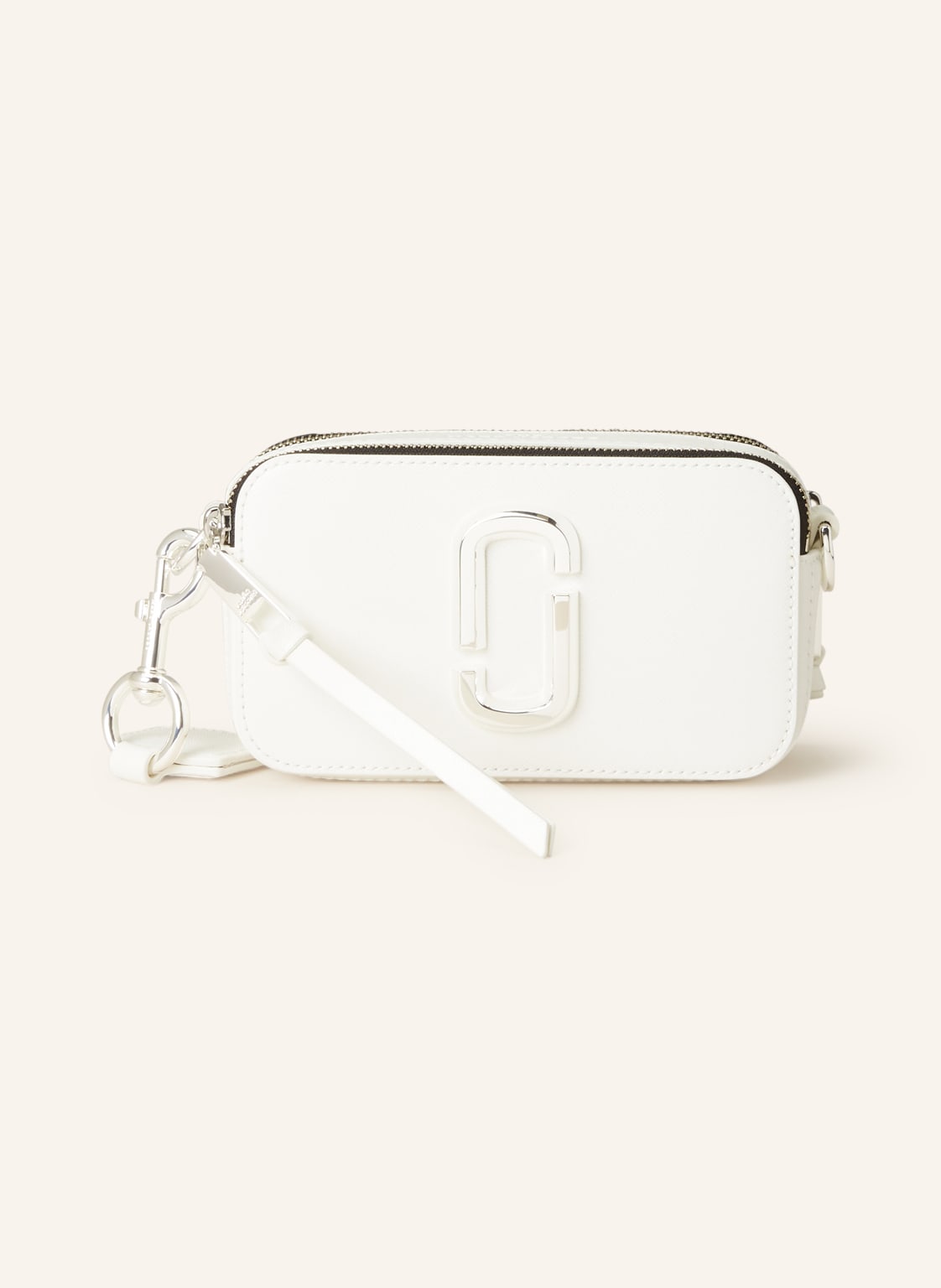 Image of Marc Jacobs Saffiano-Umhängetasche Snapshot Dtm weiss