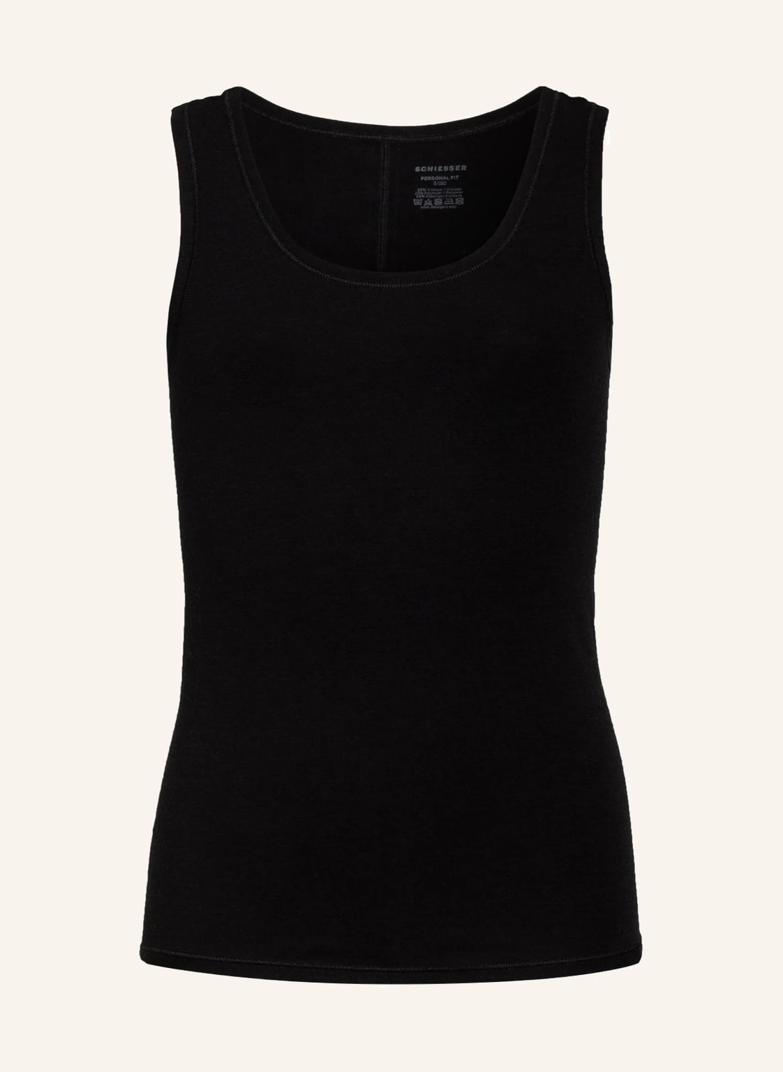 Image of Schiesser 2er-Pack Tops Personal Fit schwarz