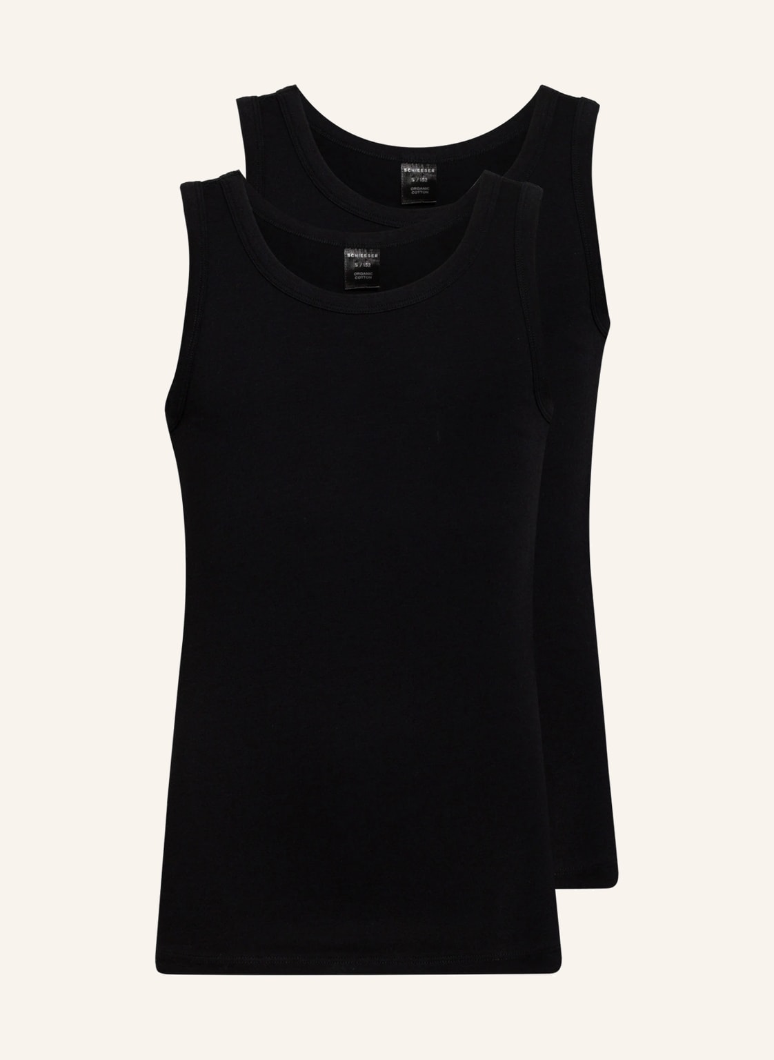 Image of Schiesser 2er-Pack Unterhemden 95/5 schwarz