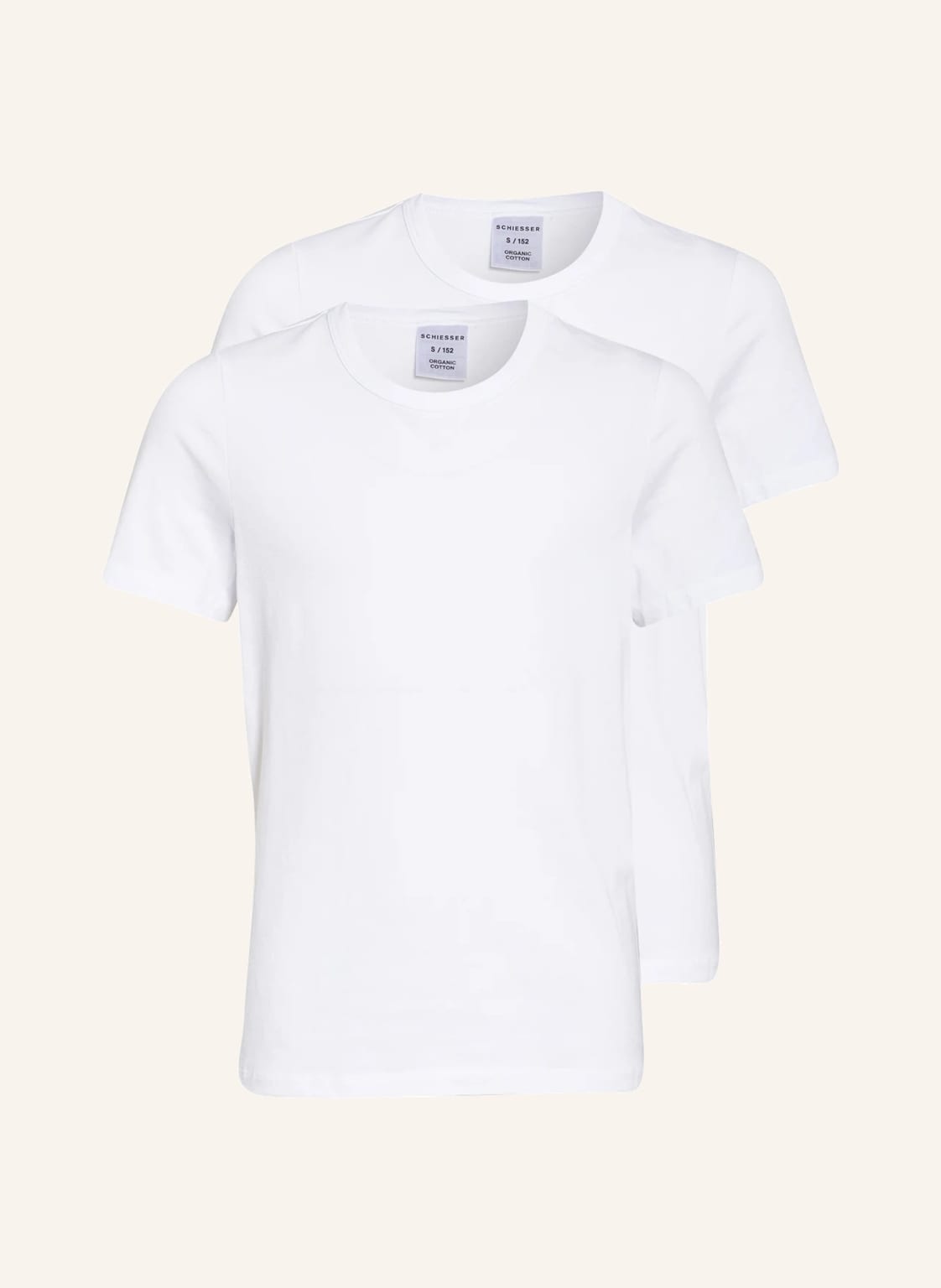 Image of Schiesser 2er-Pack T-Shirts 95/5 weiss