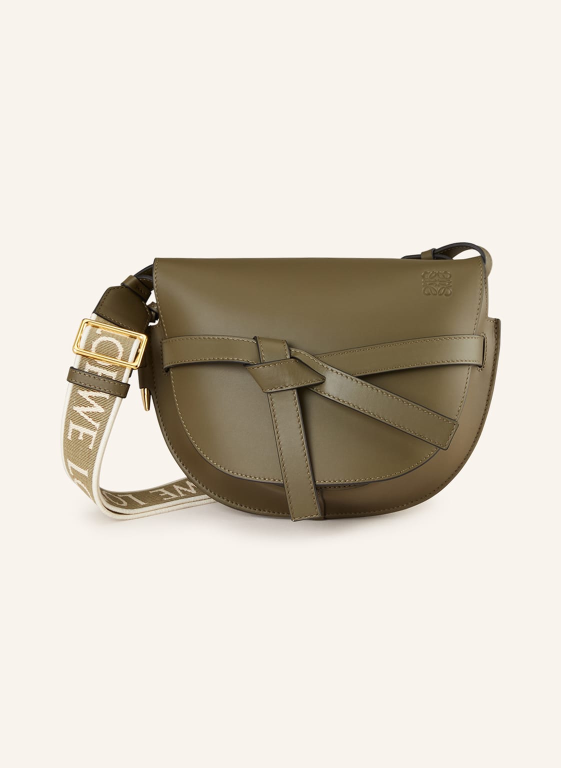 Image of Loewe Schultertasche Gate Small gruen