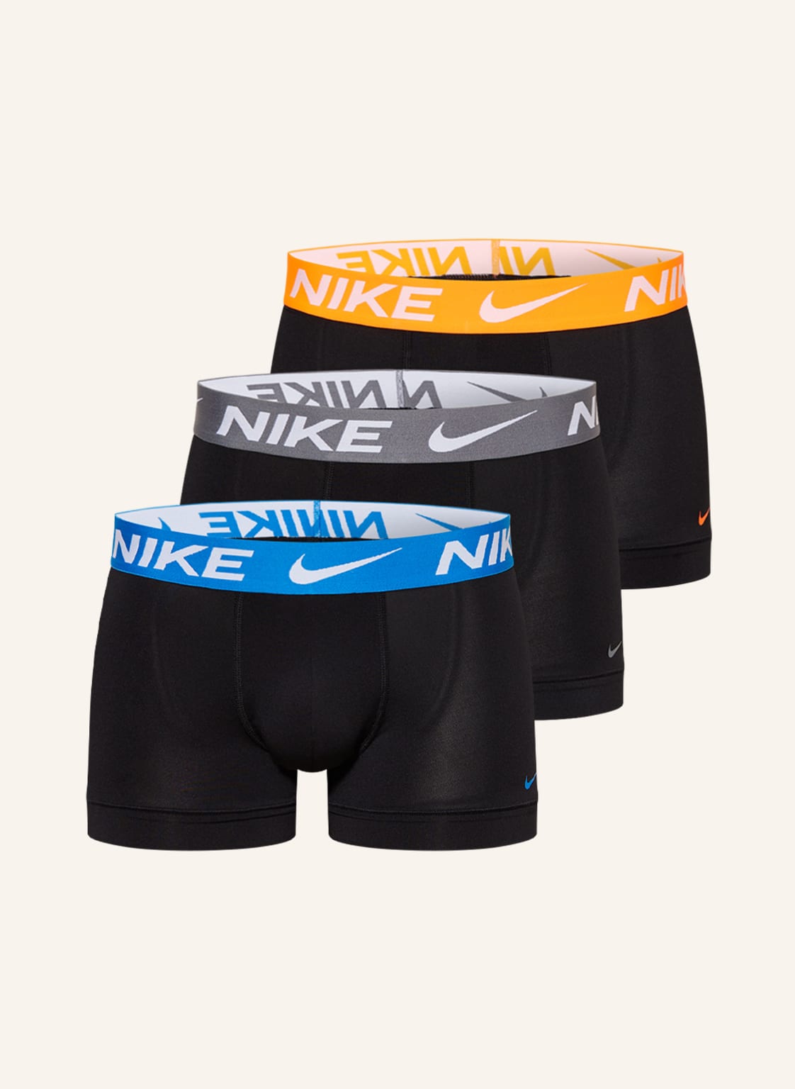 Image of Nike 3er-Pack Boxershorts Micro Essential orange