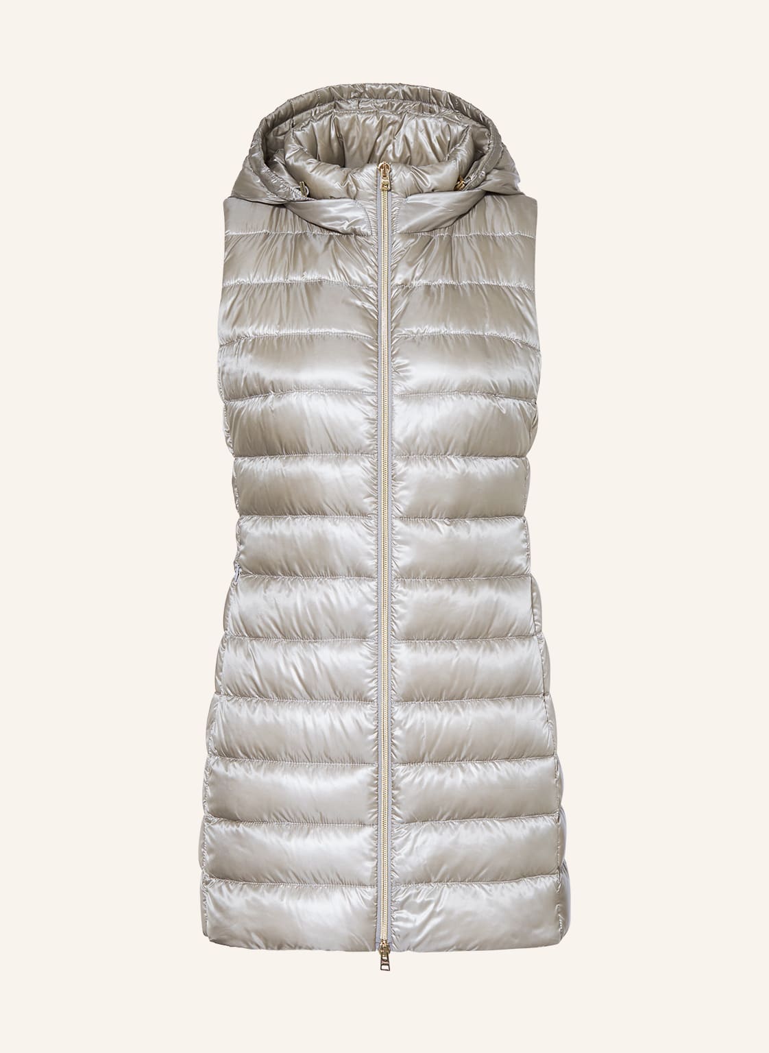 Image of Herno Lightweight-Daunenweste Sirena Mit Abnehmbarer Kapuze grau