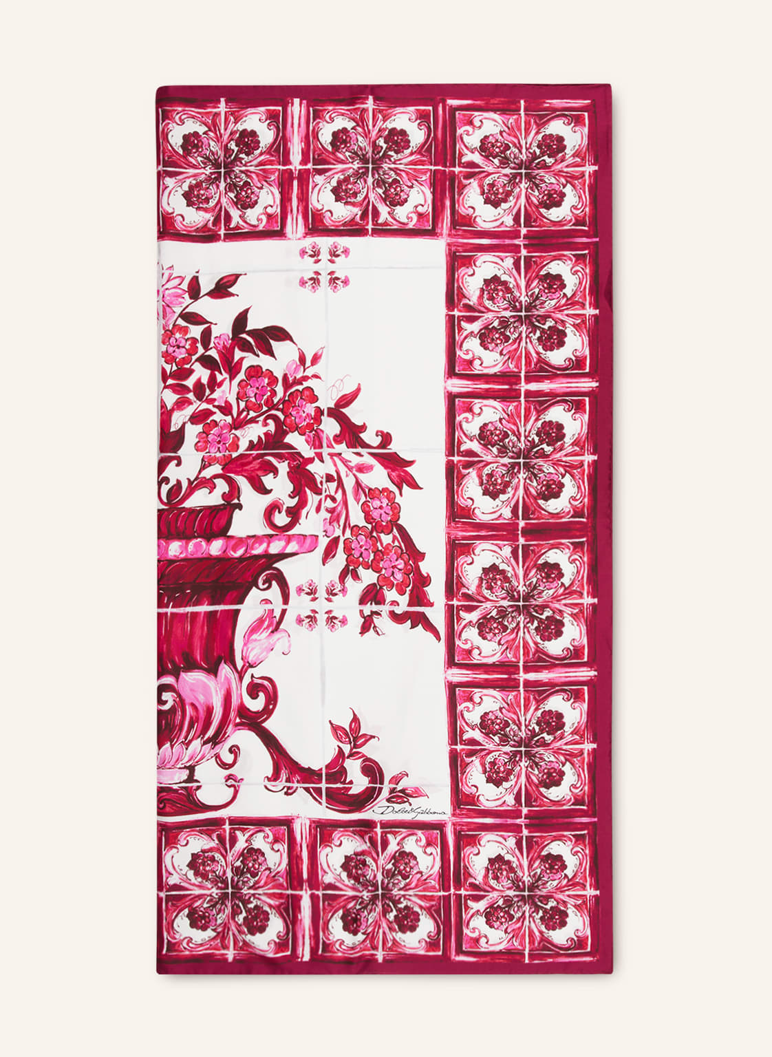 Image of Dolce & Gabbana Seidentuch pink