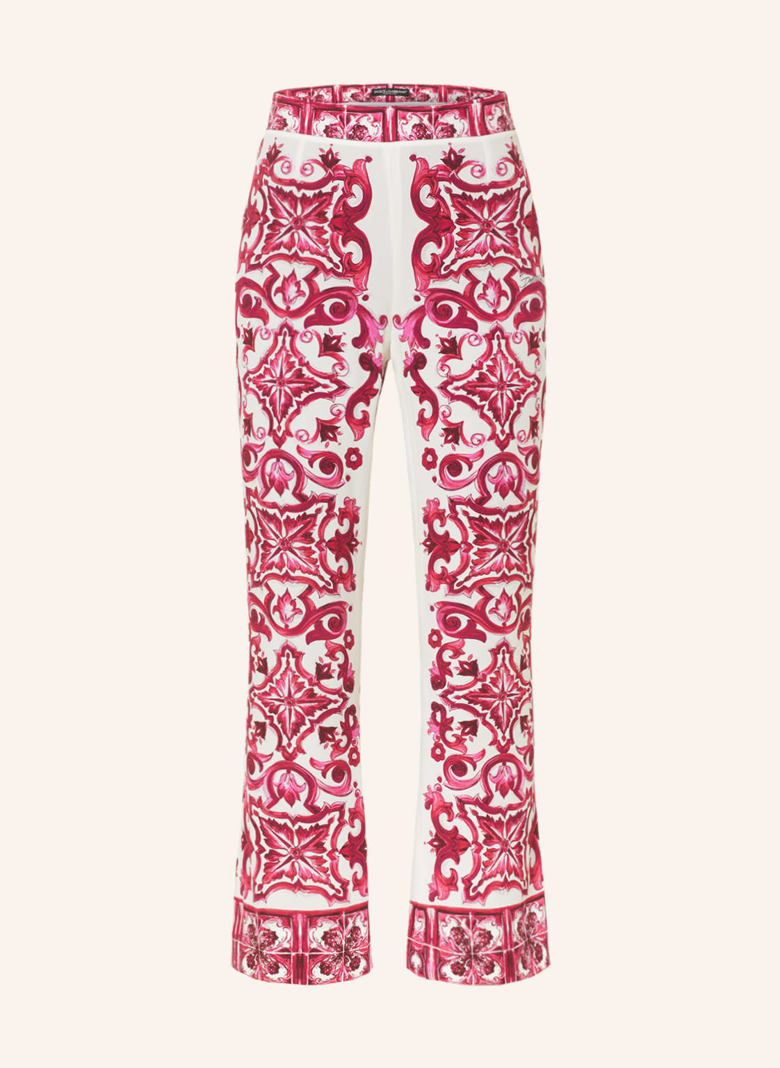 Image of Dolce & Gabbana 7/8-Seidenhose pink